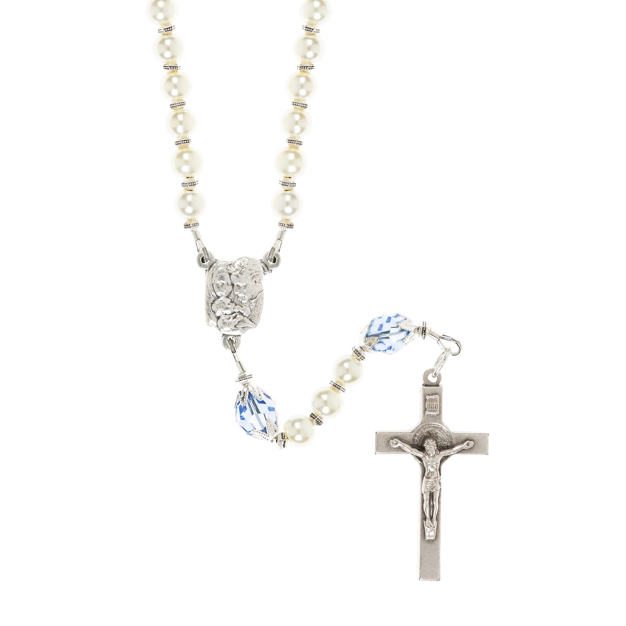 Holy Family Blue Baptism Rosary