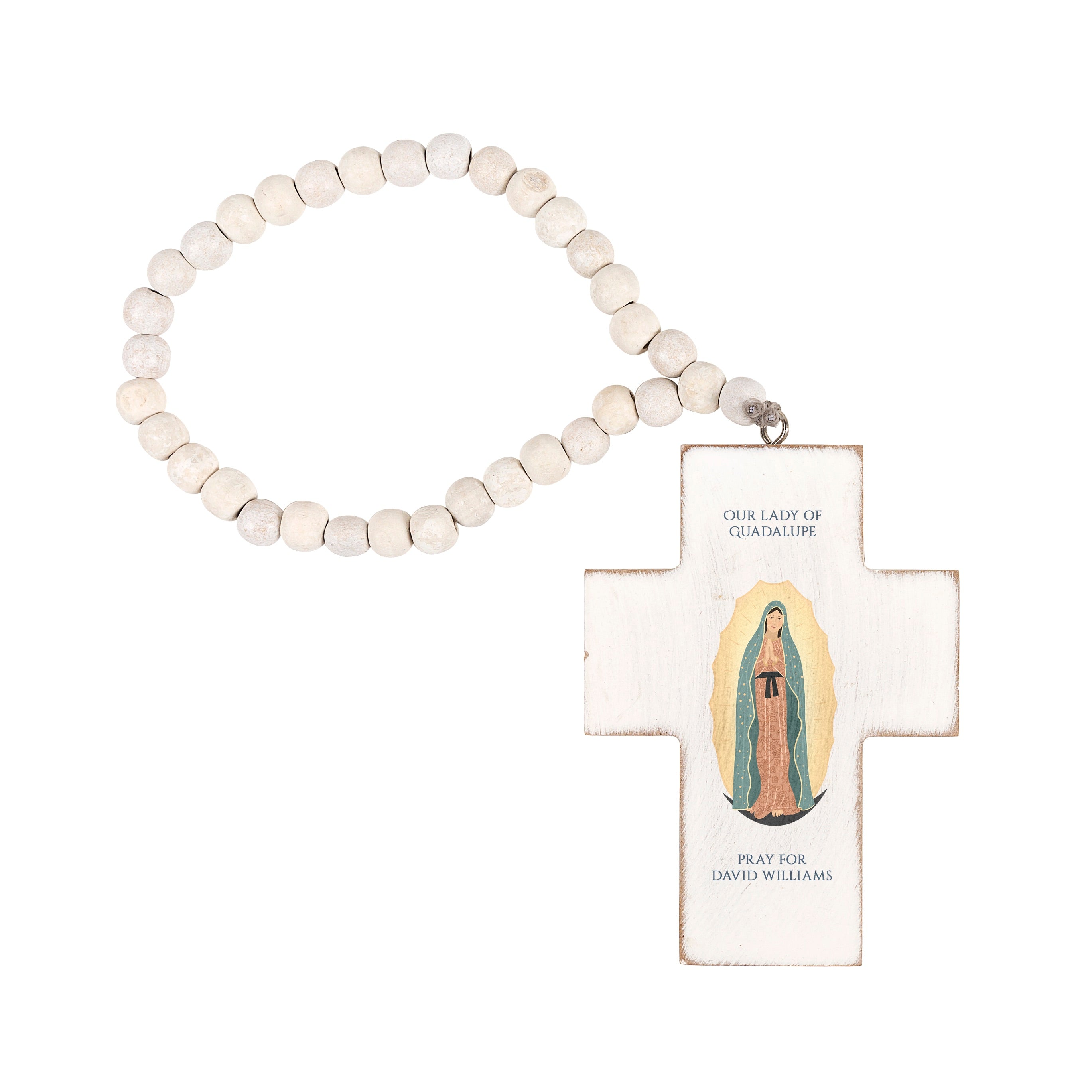 Personalized Our Lady Guadalupe Hanging Cross