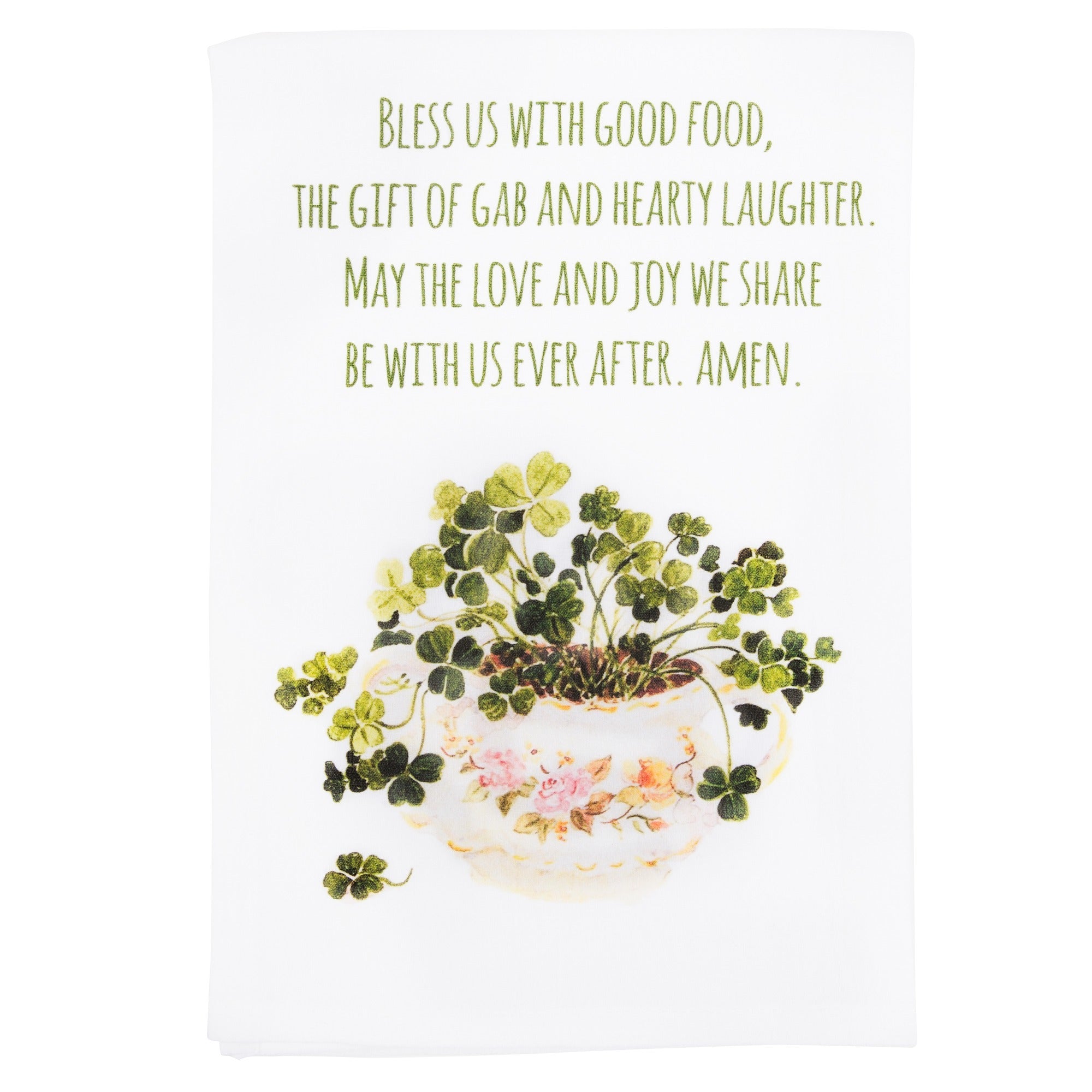 Irish Kitchen Blessing Flour Sack Dish Towel