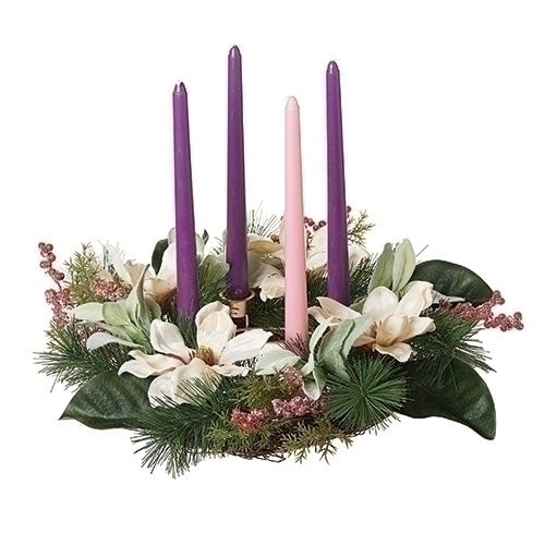 Magnolia Frosted Berry Advent Wreath