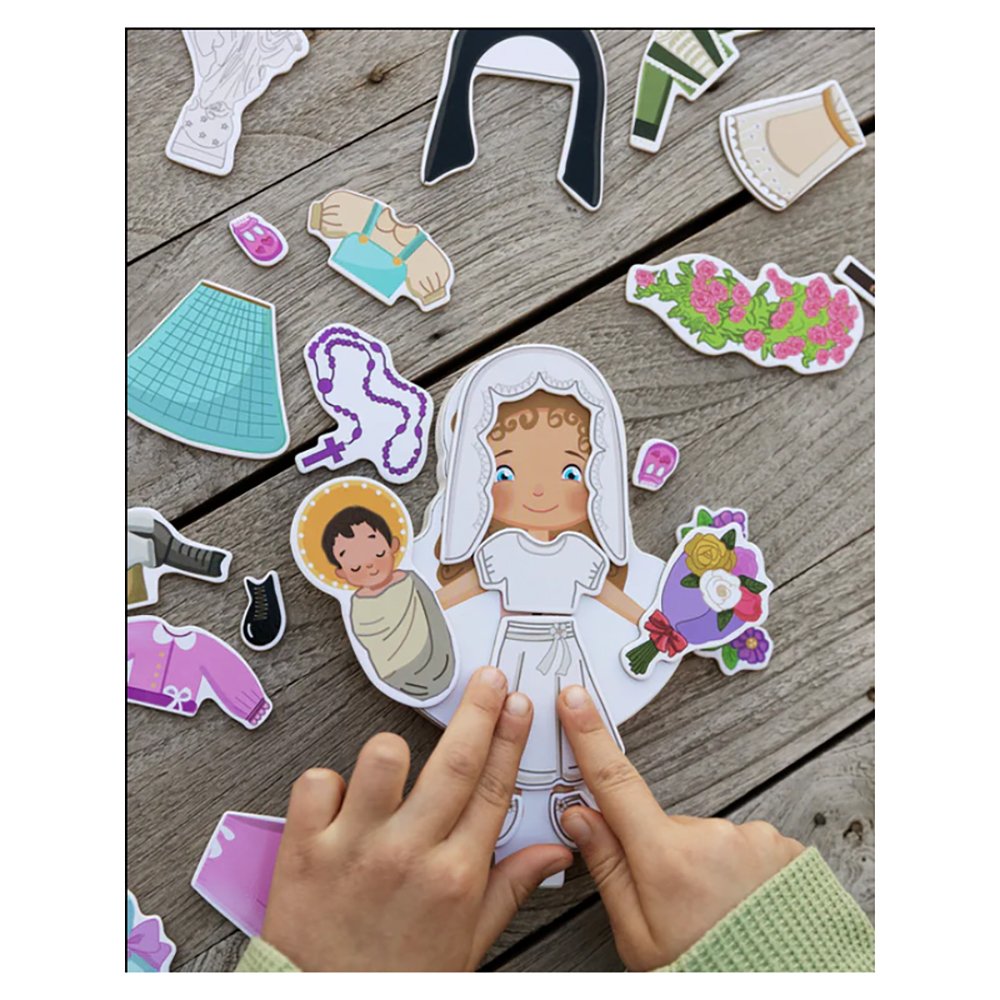 My St. Thérèse Magnetic Wooden Dress-Up Doll Set