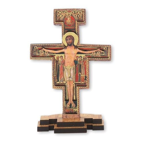 Standing San Damiano Cross - 5.25"