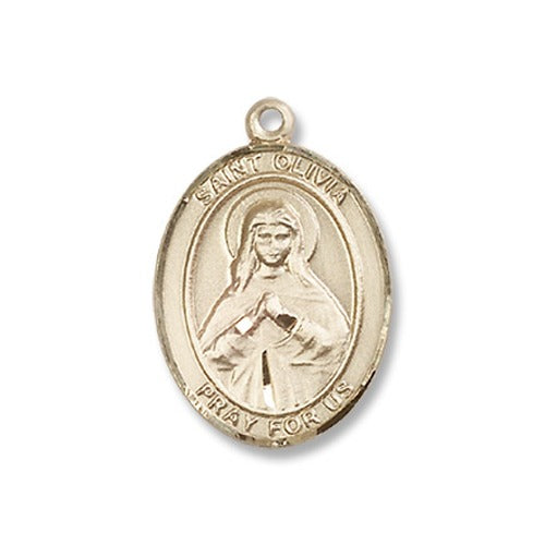 14kt Gold Filled St. Olivia Pendant w/ Chain