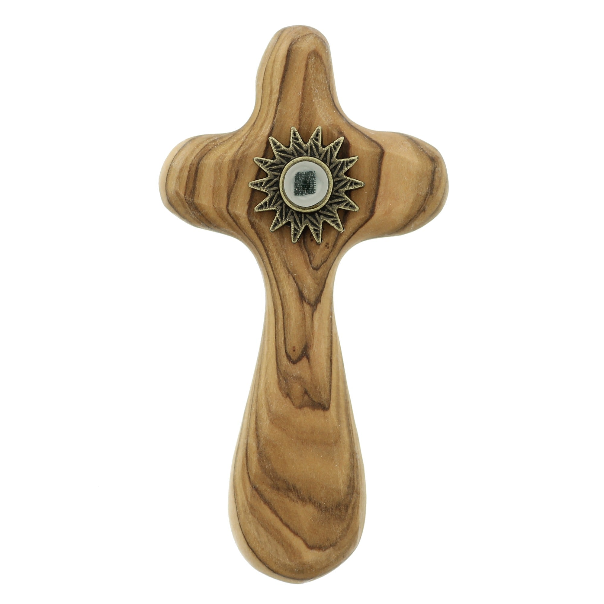 Olive Wood Relic Cross