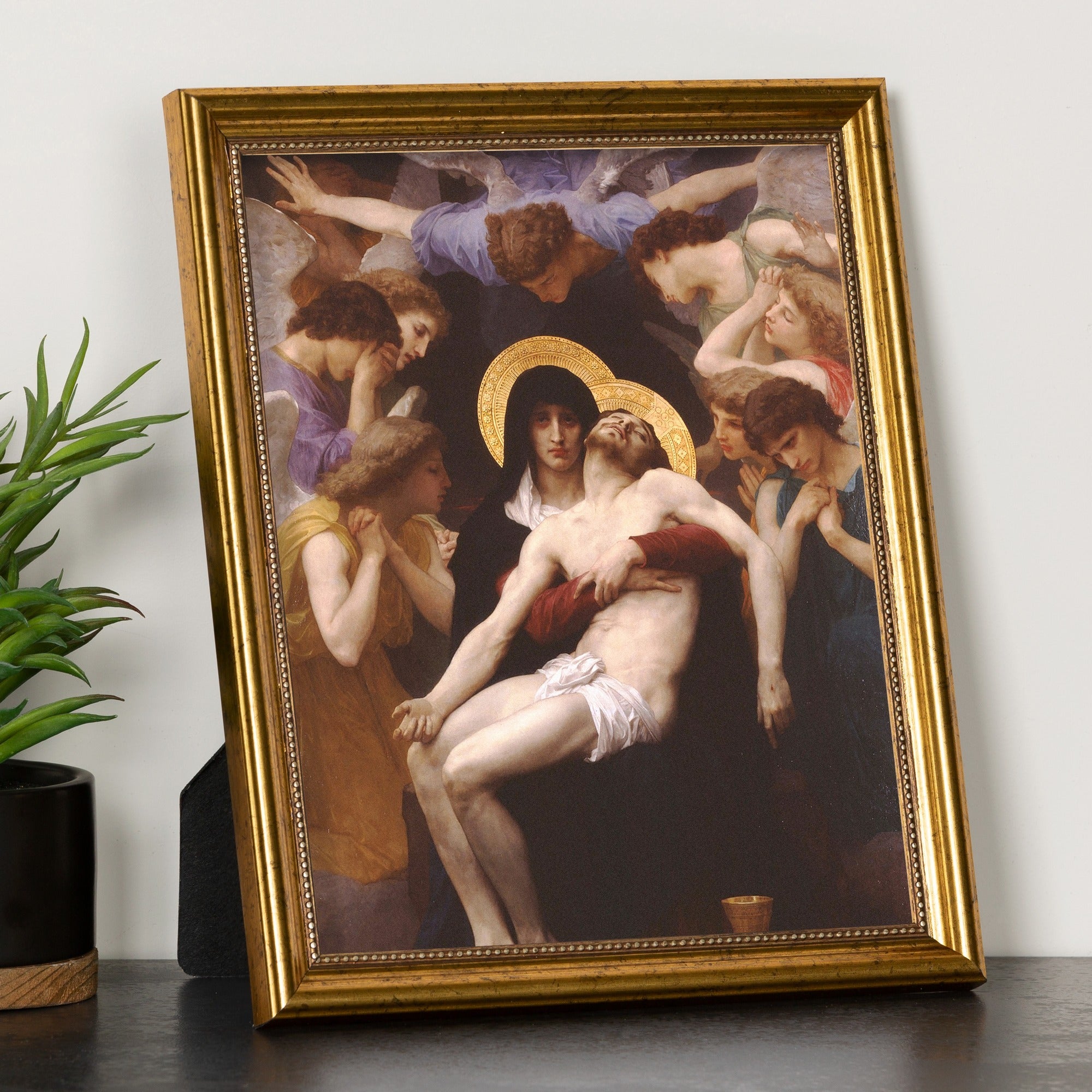 Pieta by Bougereau Gold Framed Print