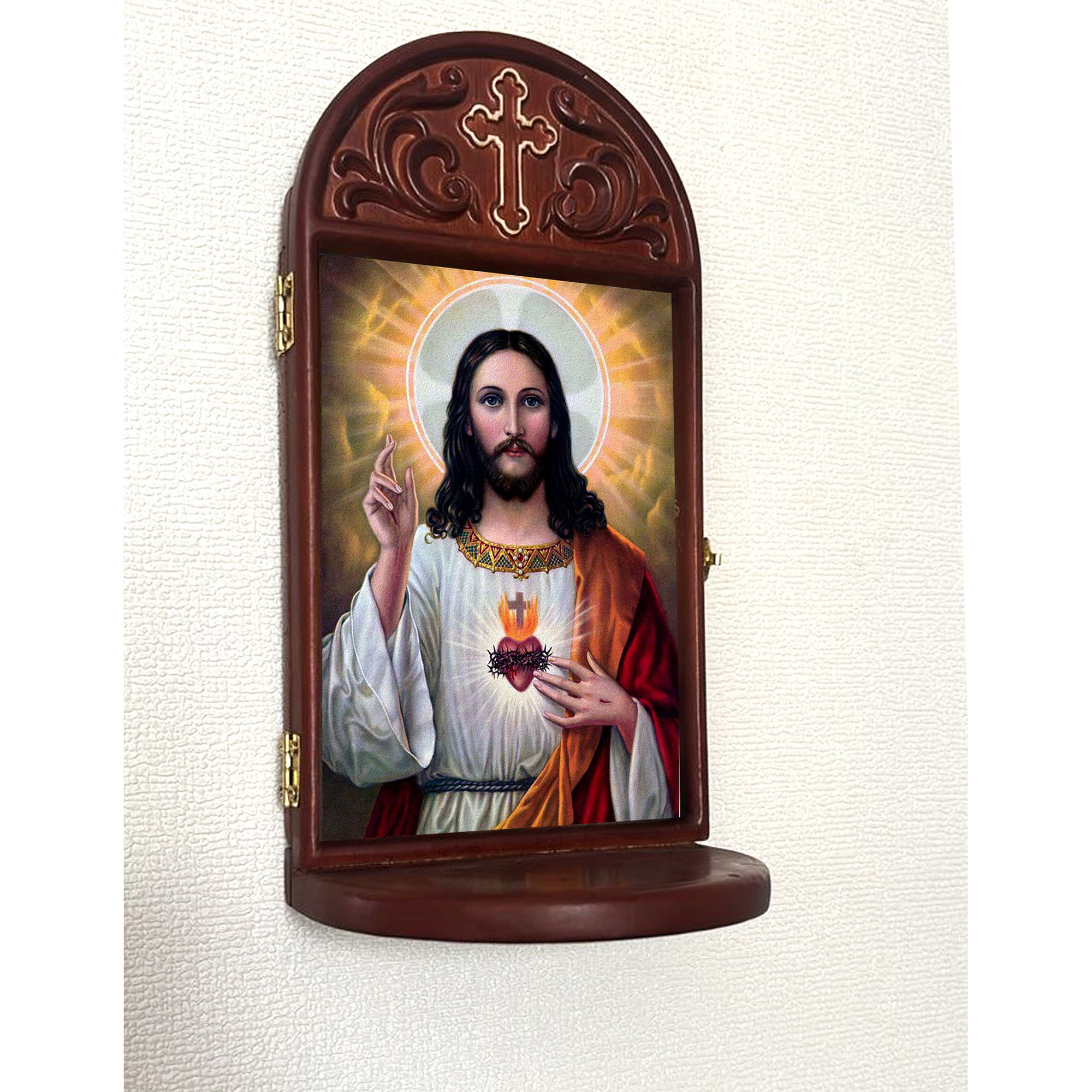 Sacred Heart Devotional Plaque with Stand