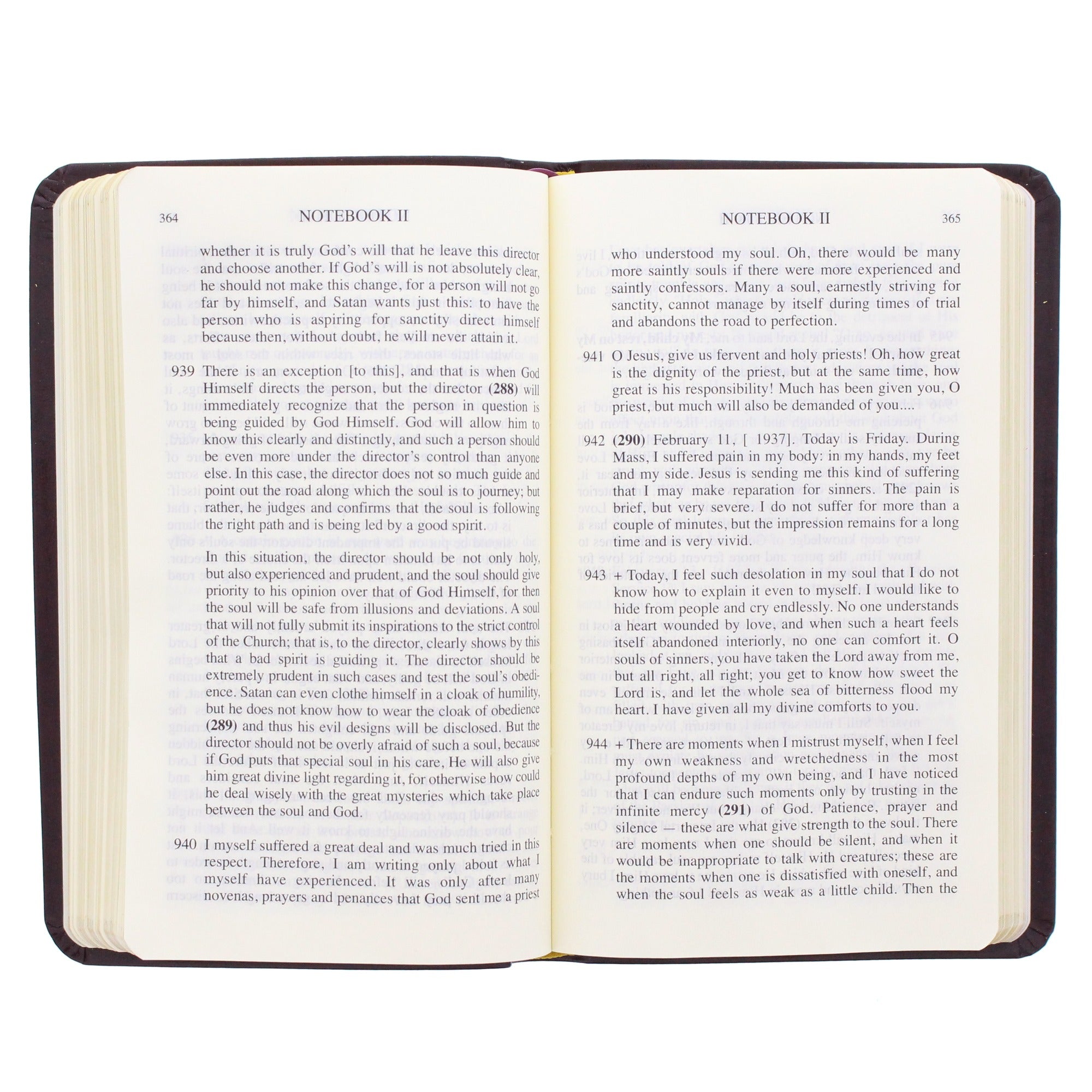 Diary of Saint Maria Faustina Kowalska - Divine Mercy in My Soul (Leather Cover)