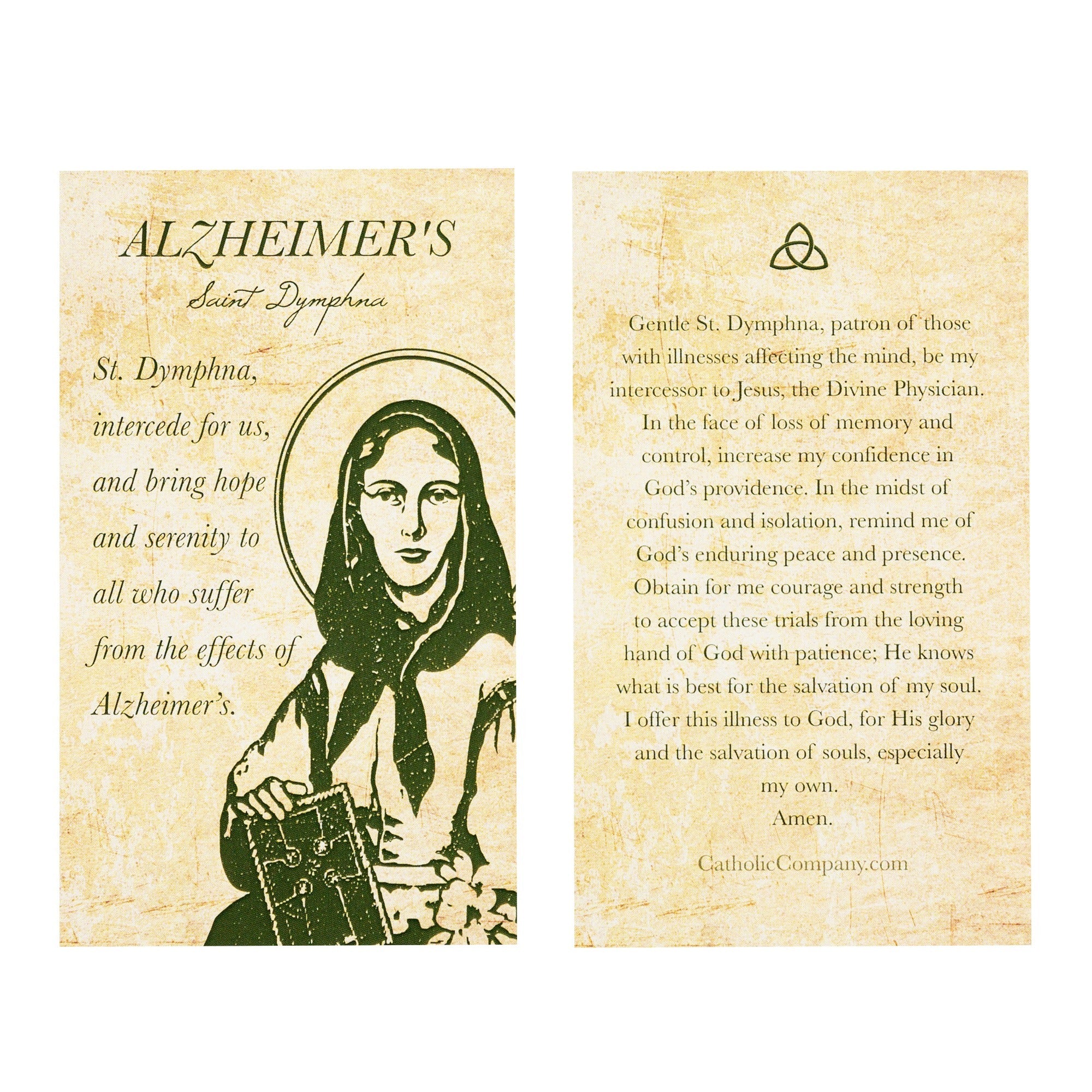 St. Dymphna Alzheimers/Dementia Decade Rosary with Card