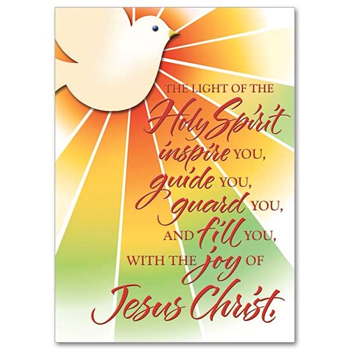 The Light of the Holy Spirit Inspire You Confirmation Card