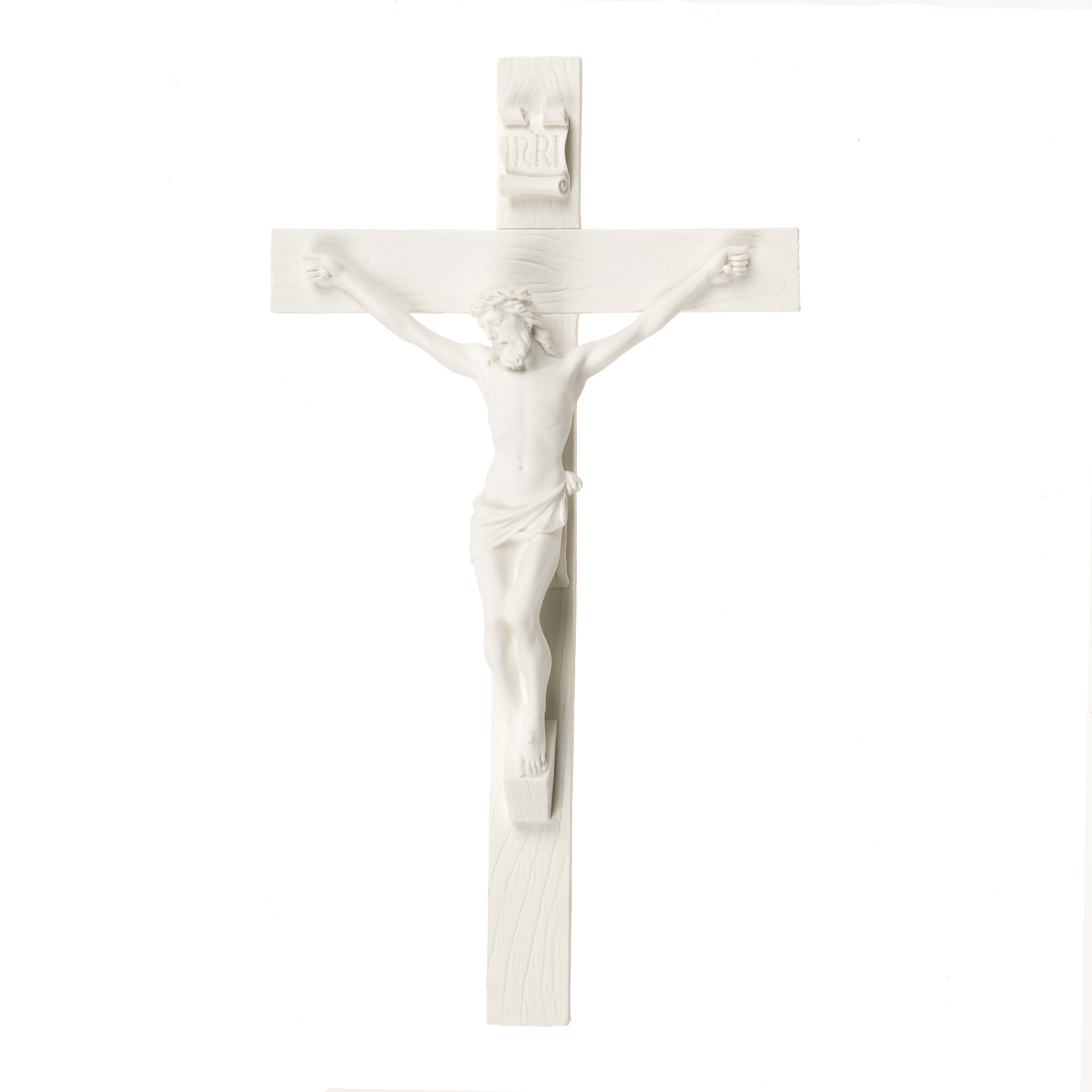 Crucifix White Resin Classic - 10'' - 2019380