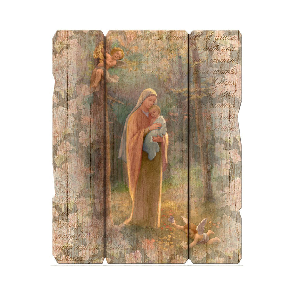 Madonna of the Forest Wooden Wall Plaque