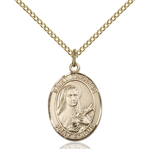 14kt Gold Filled St. Therese of Lisieux Pendant