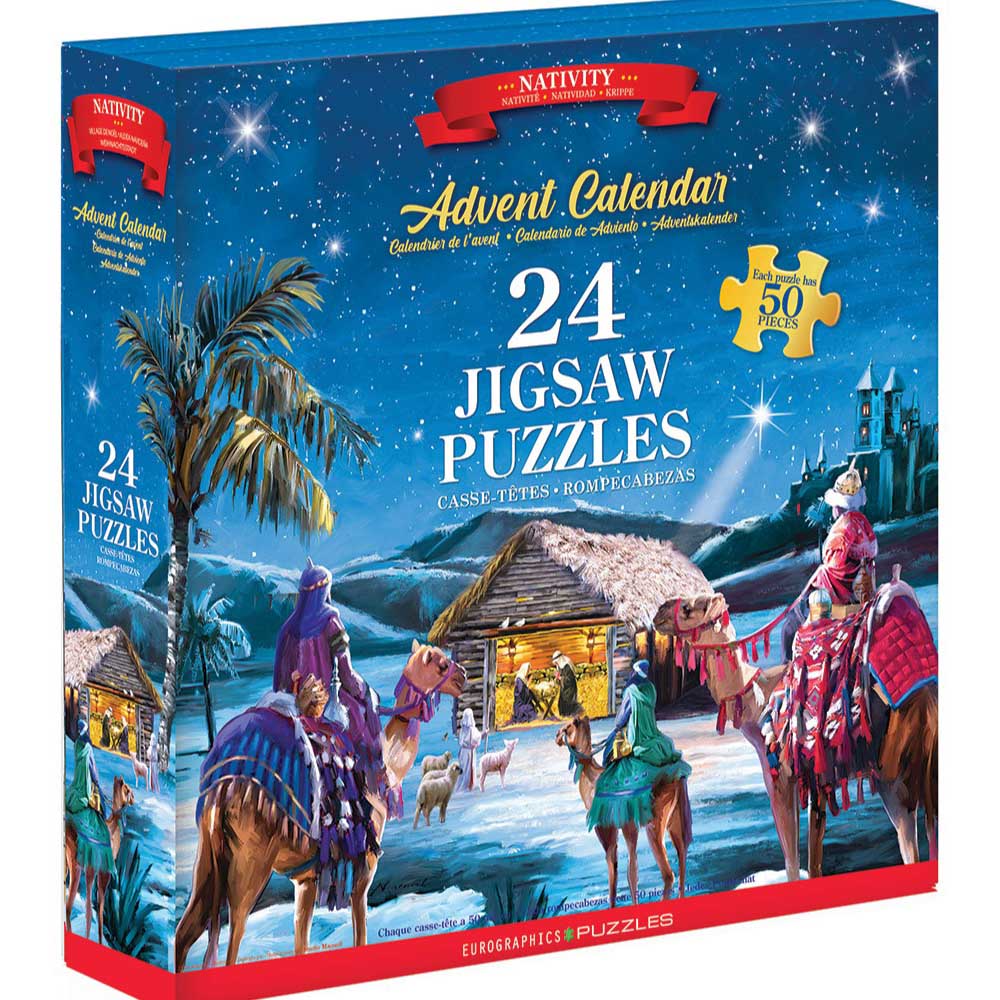 Nativity Jigsaw Puzzles Advent Calendar - 24 Puzzles