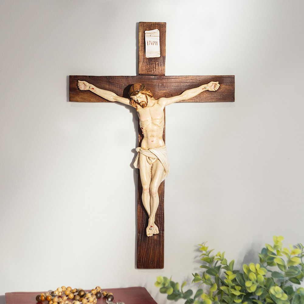 Italian Wall Crucifix - 15"