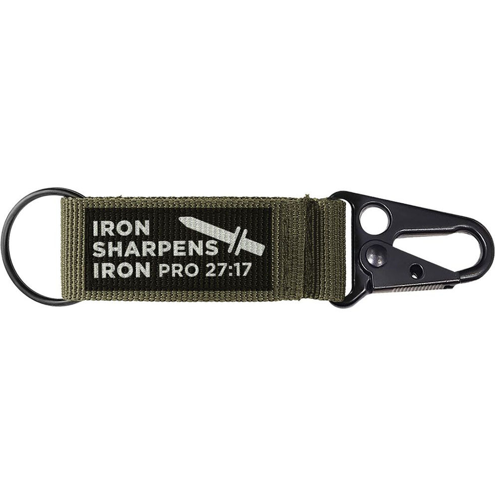 Iron Sharpens Iron Green Tactical Key Hook