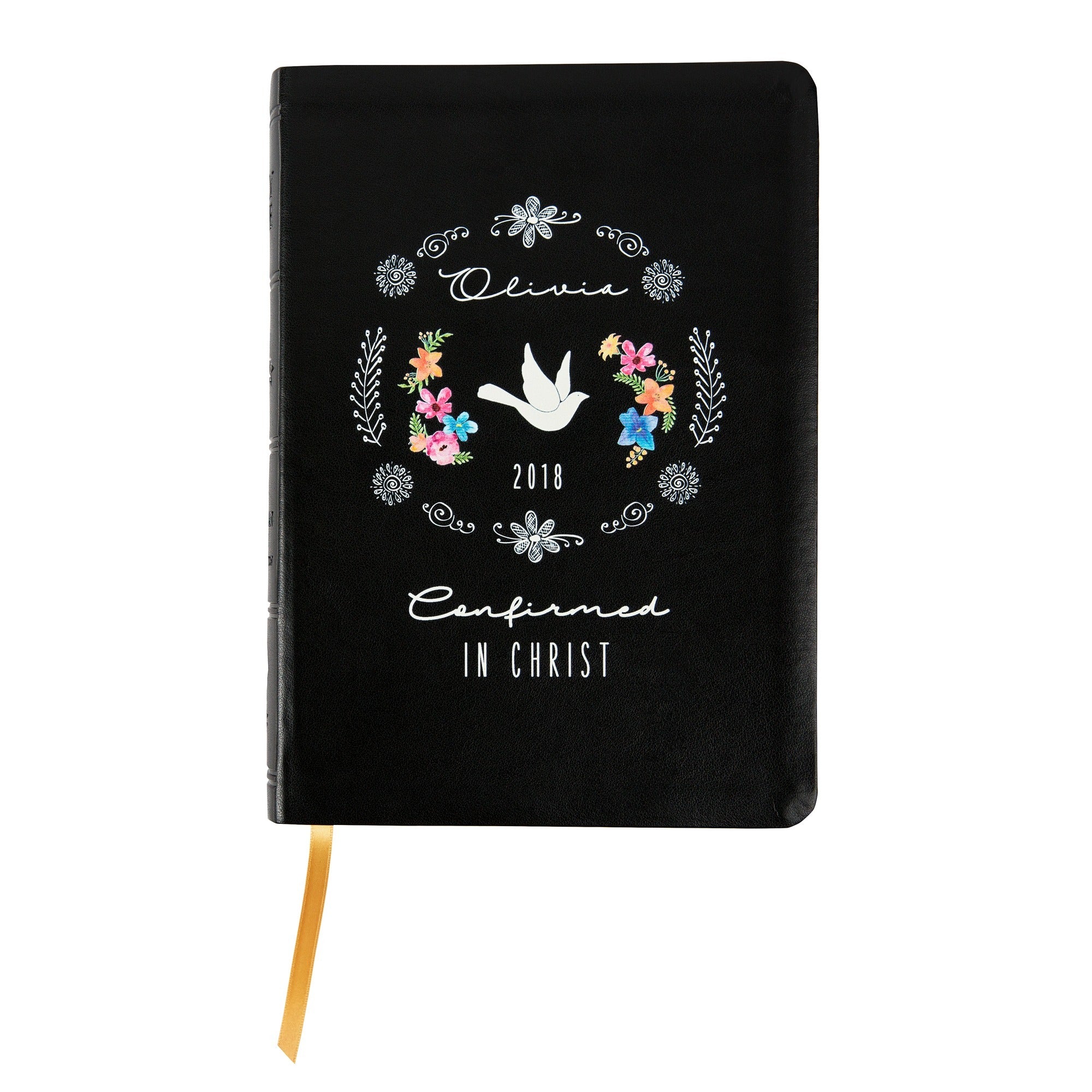 Personalized Boho Floral Confirmation Bible