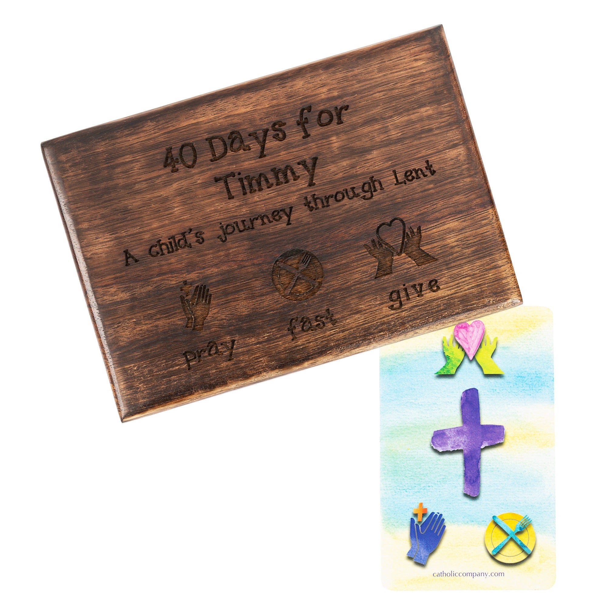 Personalized 40 Days of Lent Card Pack for Children
