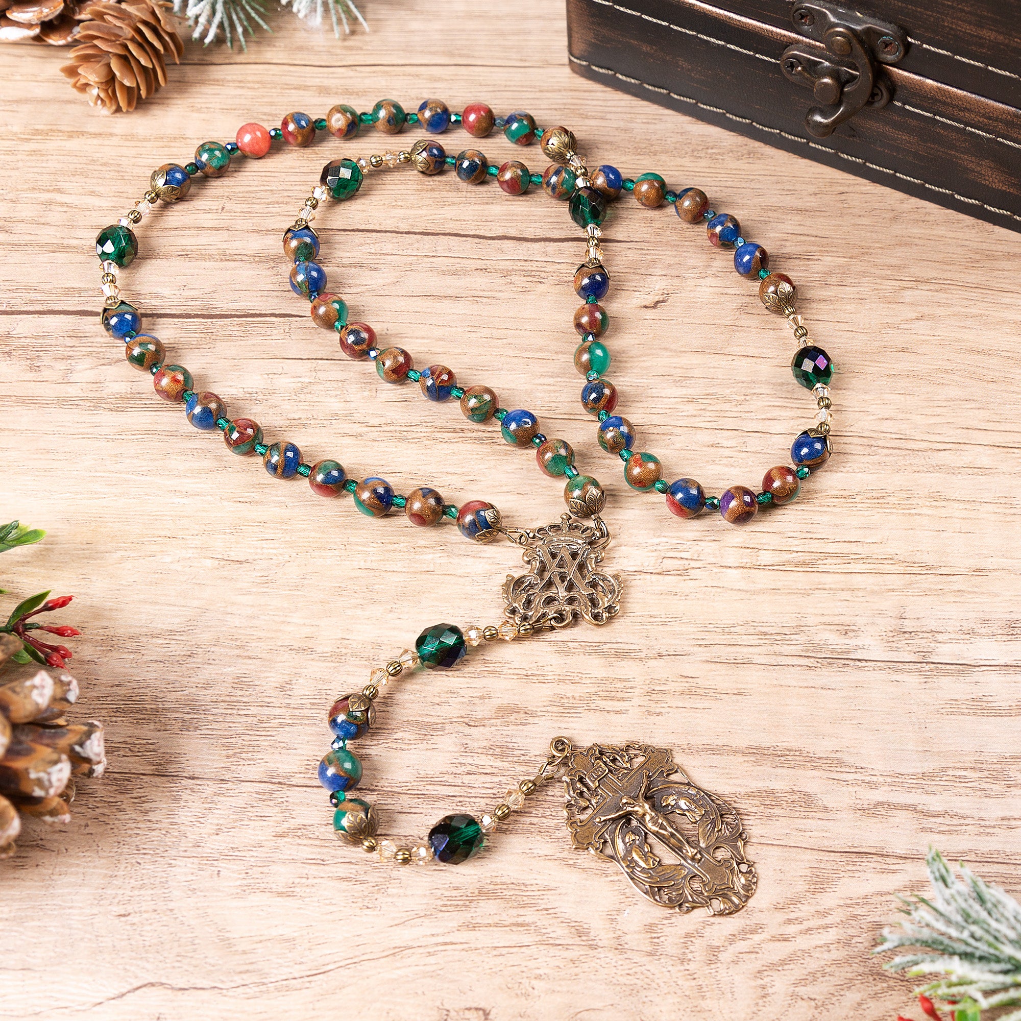 Cathedral Stained Glass Window Rosary - Catholic Company Rosary of the Year 2022