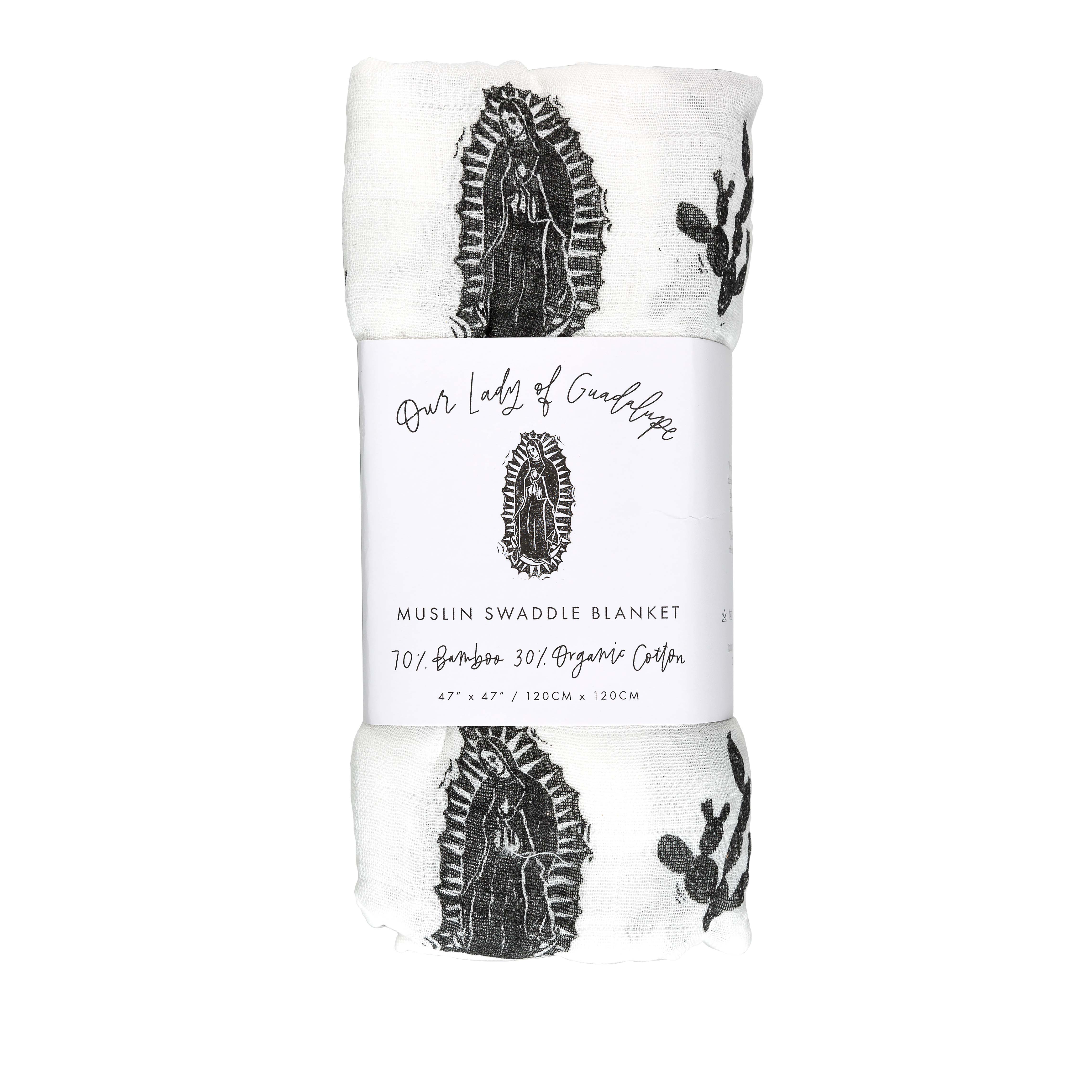 Be A Heart - Our Lady of Guadalupe Muslin Swaddle Blanket
