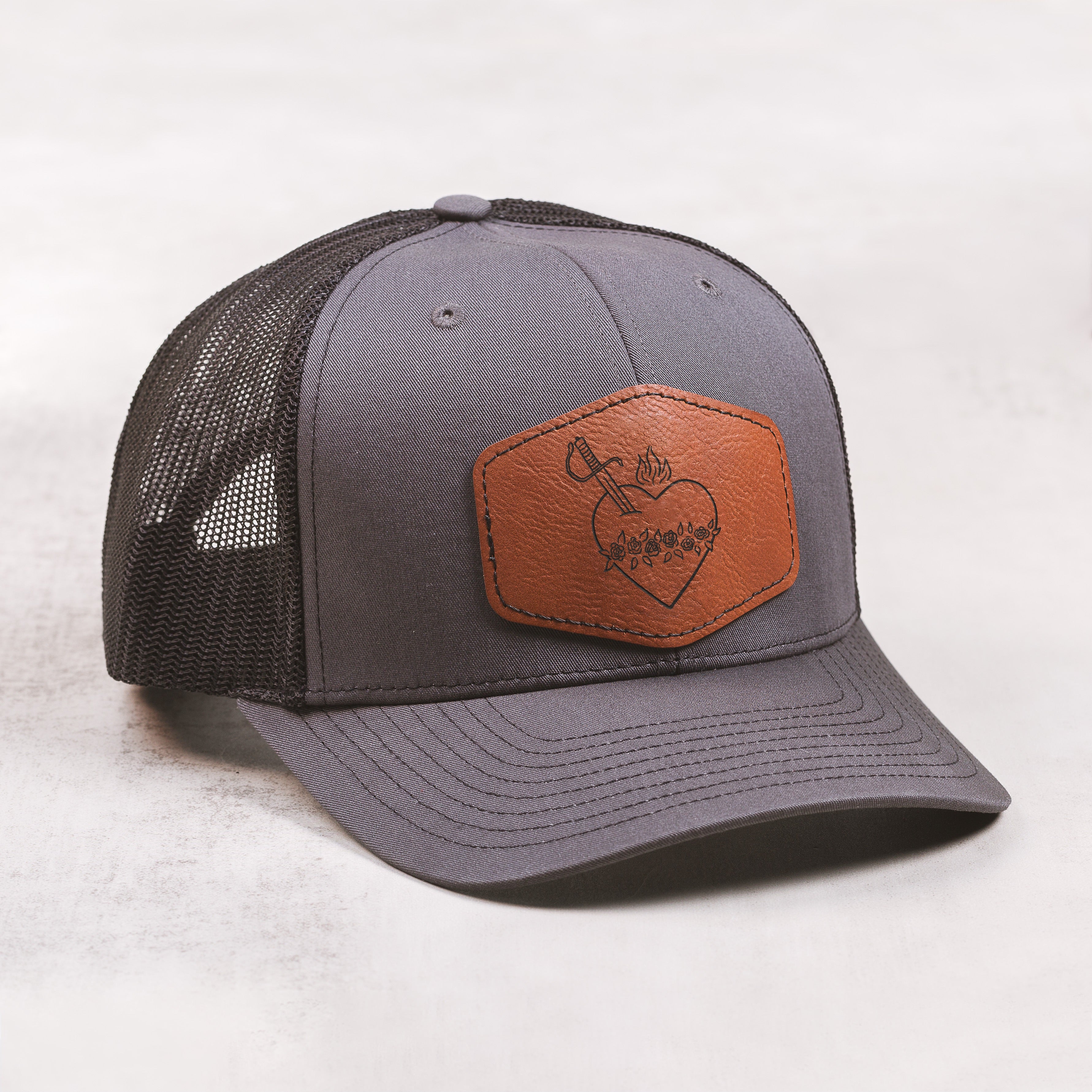 Immaculate Heart Leather Patch Ball Cap
