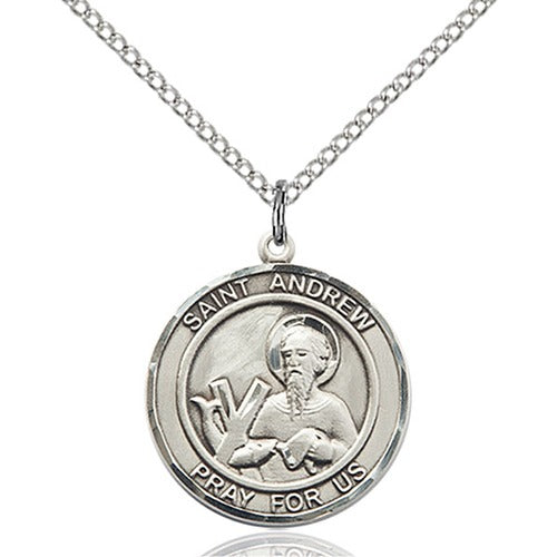 Sterling Silver St. Andrew the Apostle Pendant