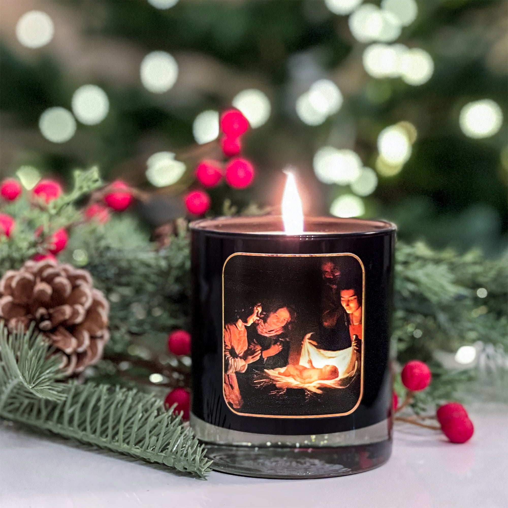 Van Hontorst Adoration of the Shepherds Candle