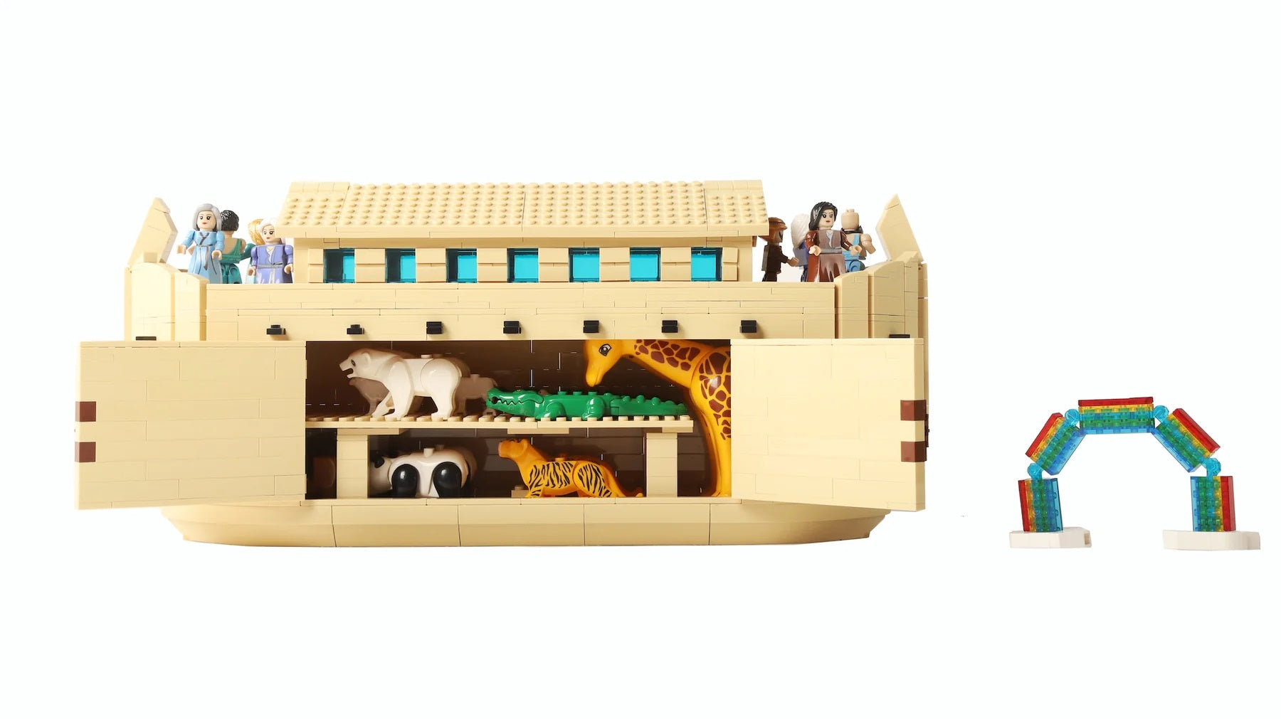Building Bricks Noah's Ark Play Set for Kids