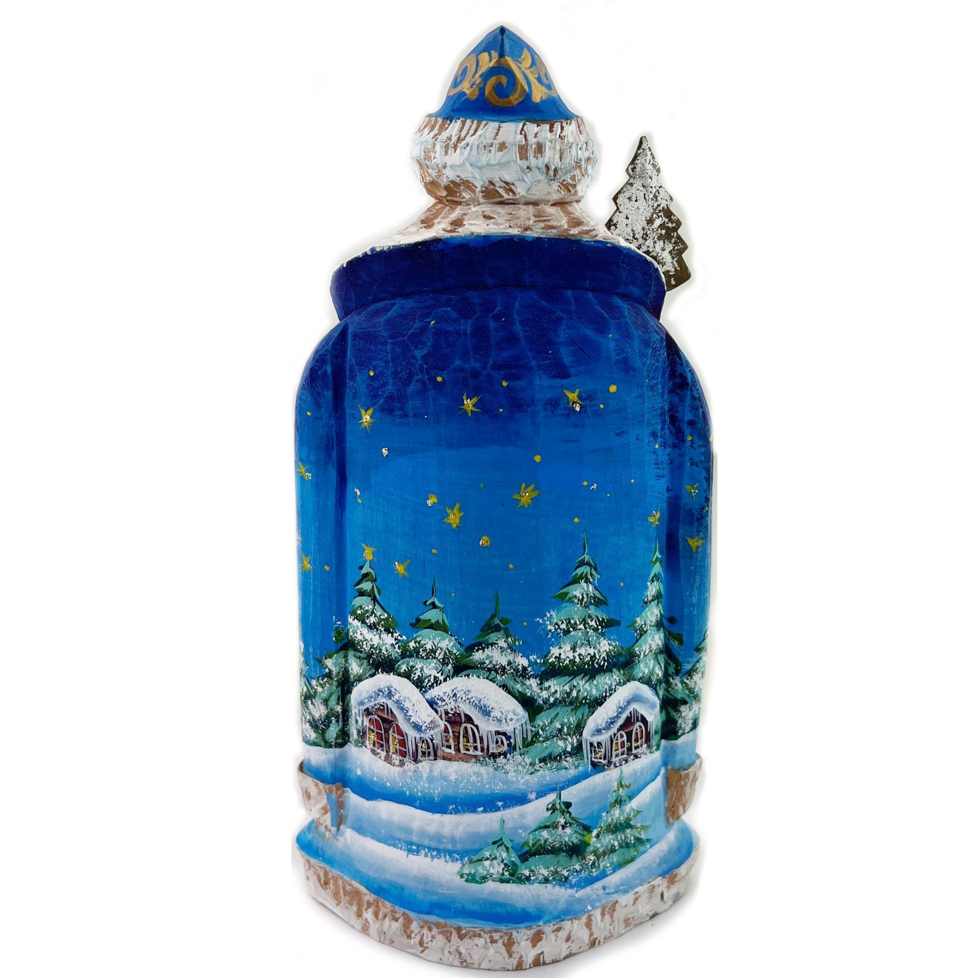 Handmade Russian St. Nicholas Nativity Statue - 8"