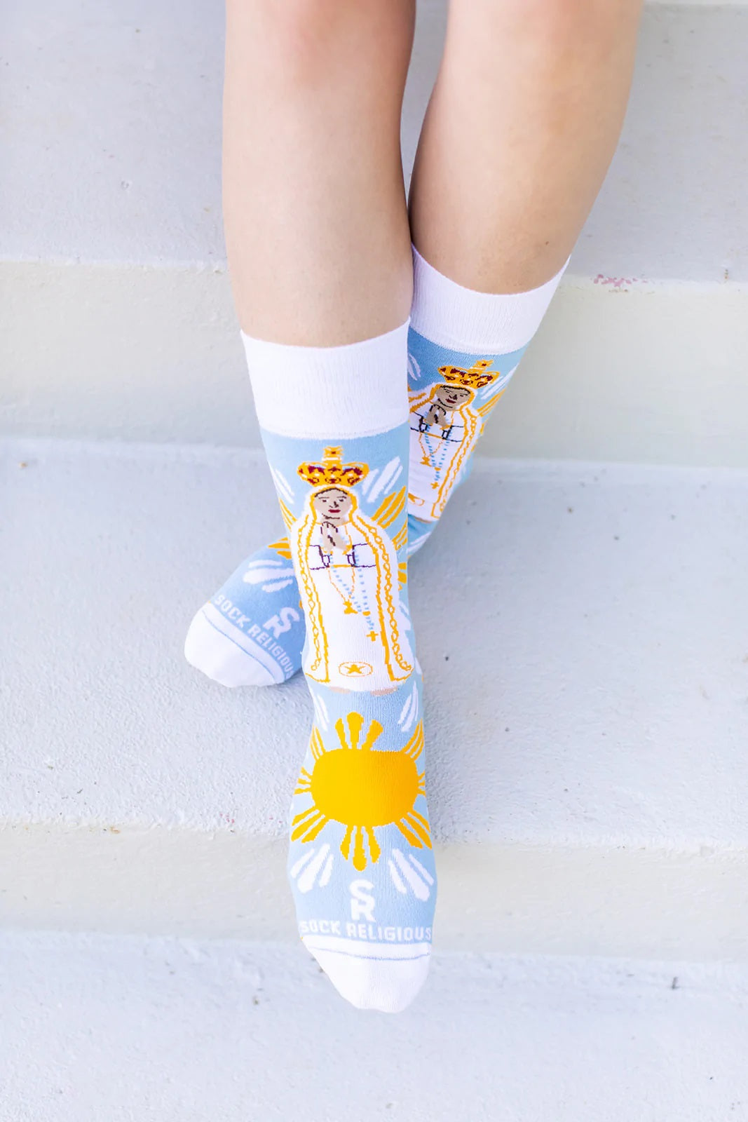 Our Lady Of Fatima Adult Socks
