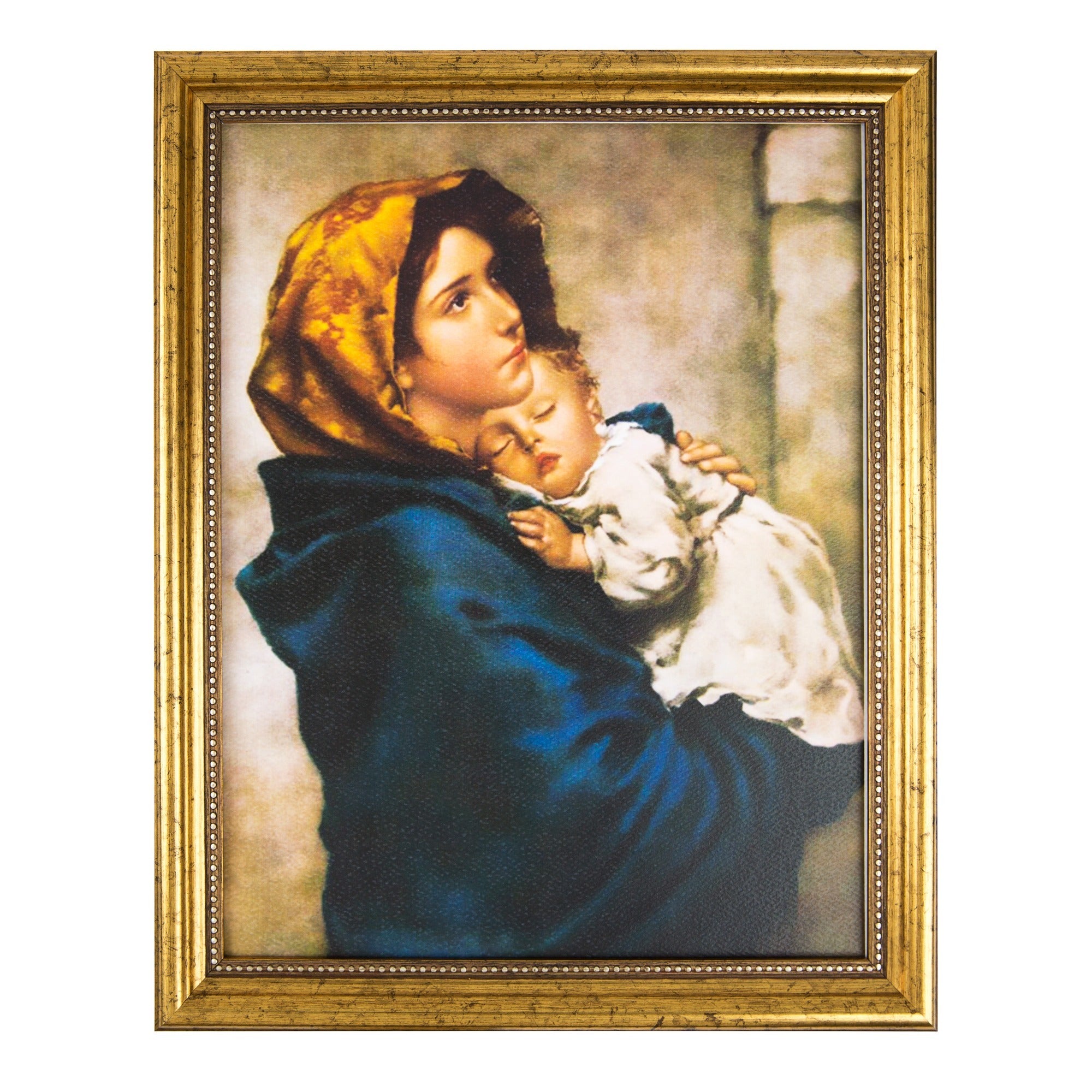 Madonna of the Streets Gold Framed Print