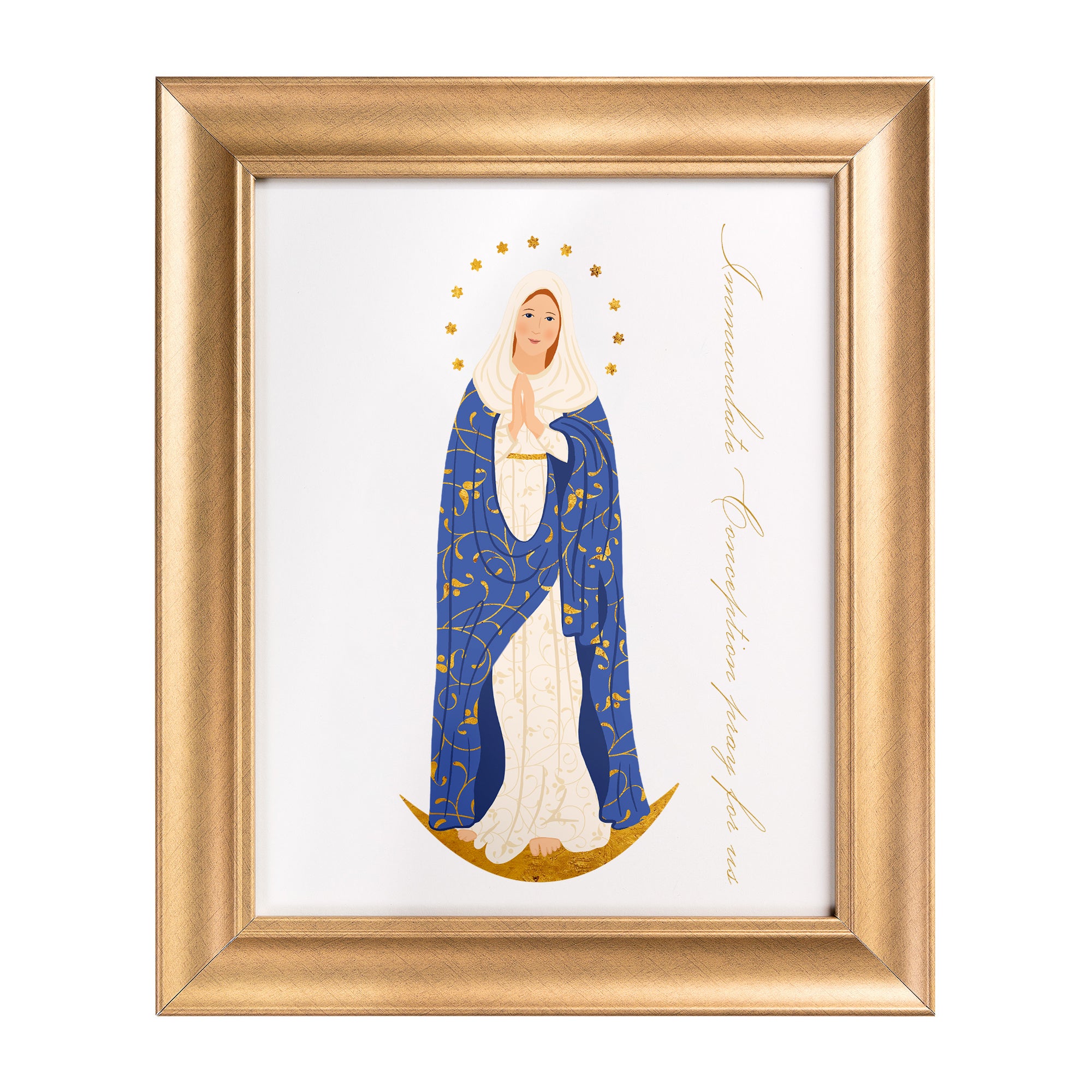Immaculate Conception Toile Framed Art Print - 11" x 14"