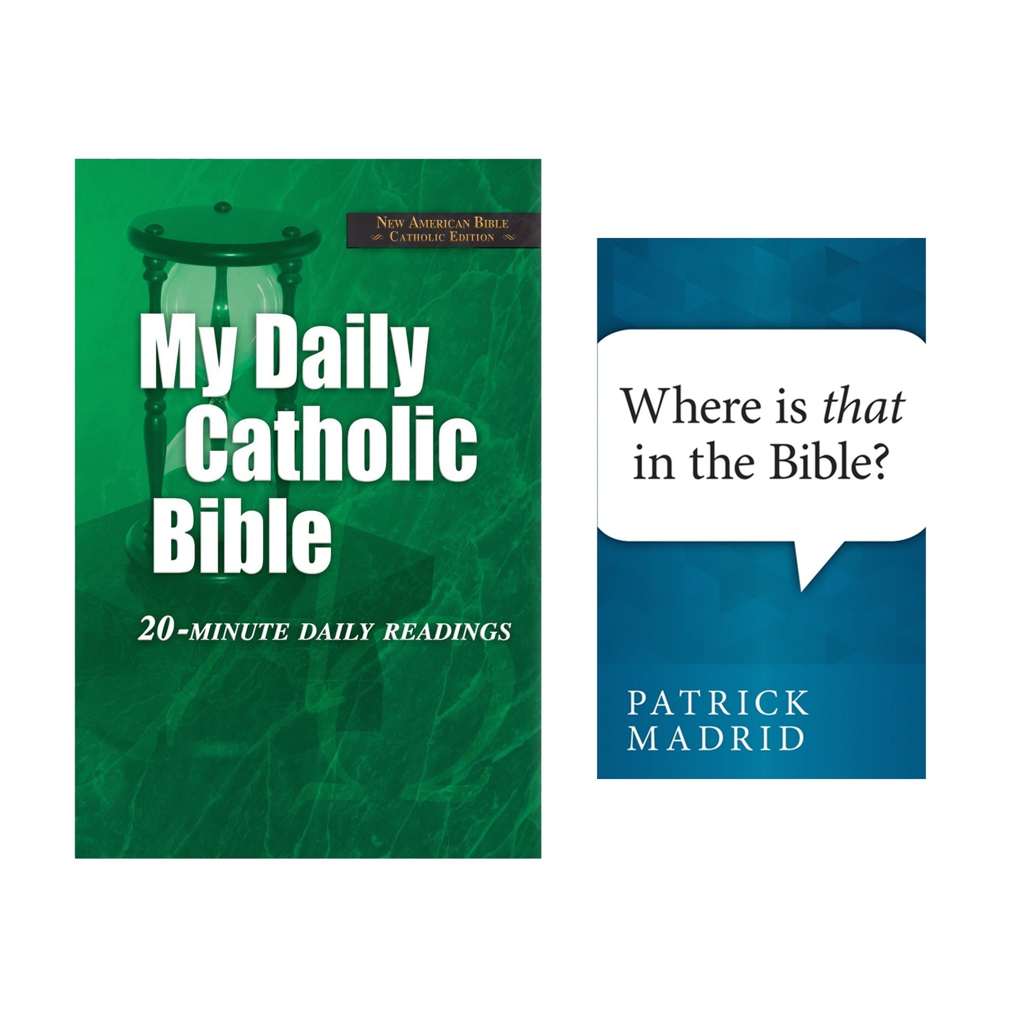 My Daily Catholic Bible - 20-Minute Daily Readings & Where is THAT in the Bible (2 Book Set)