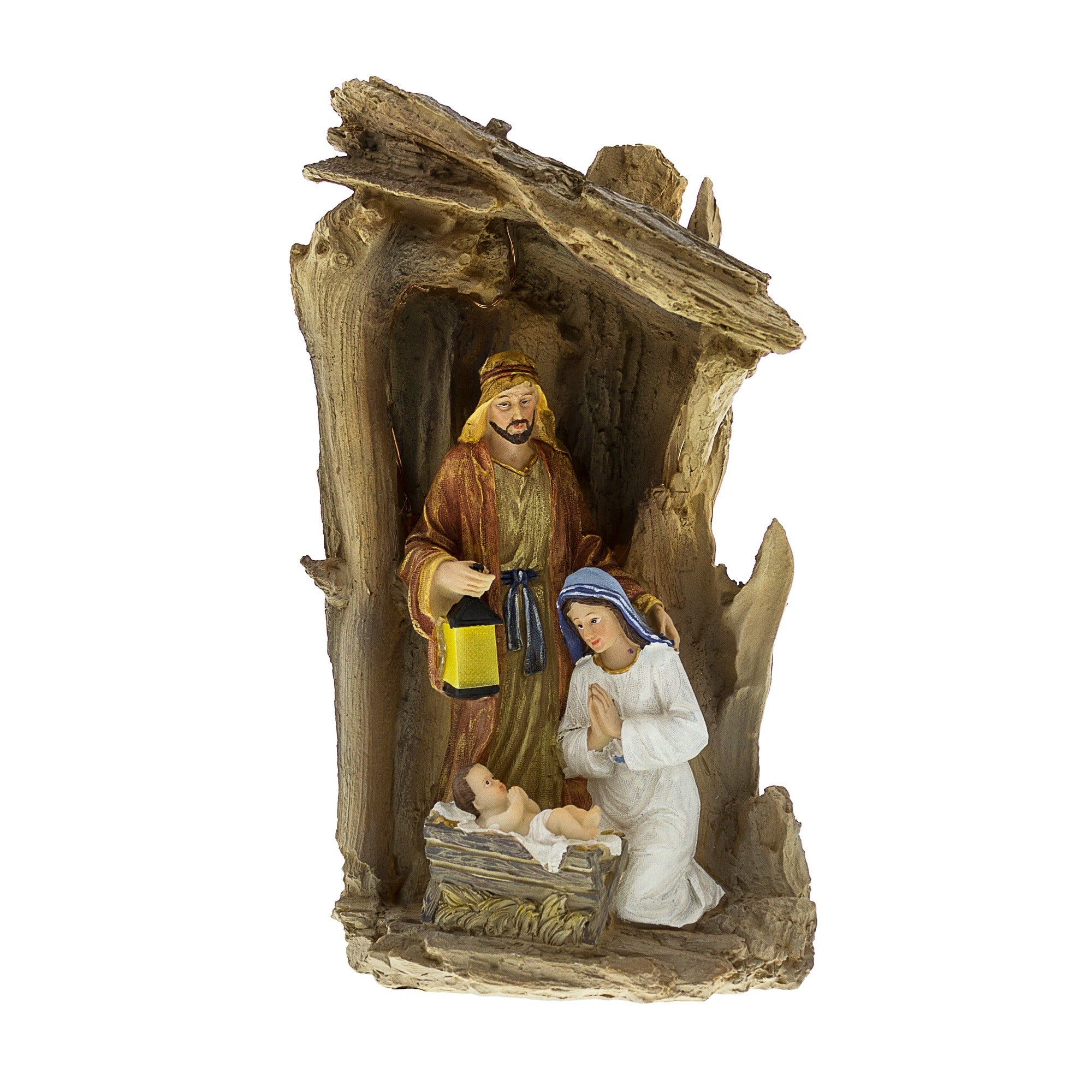 Lighted Holy Family Nativity