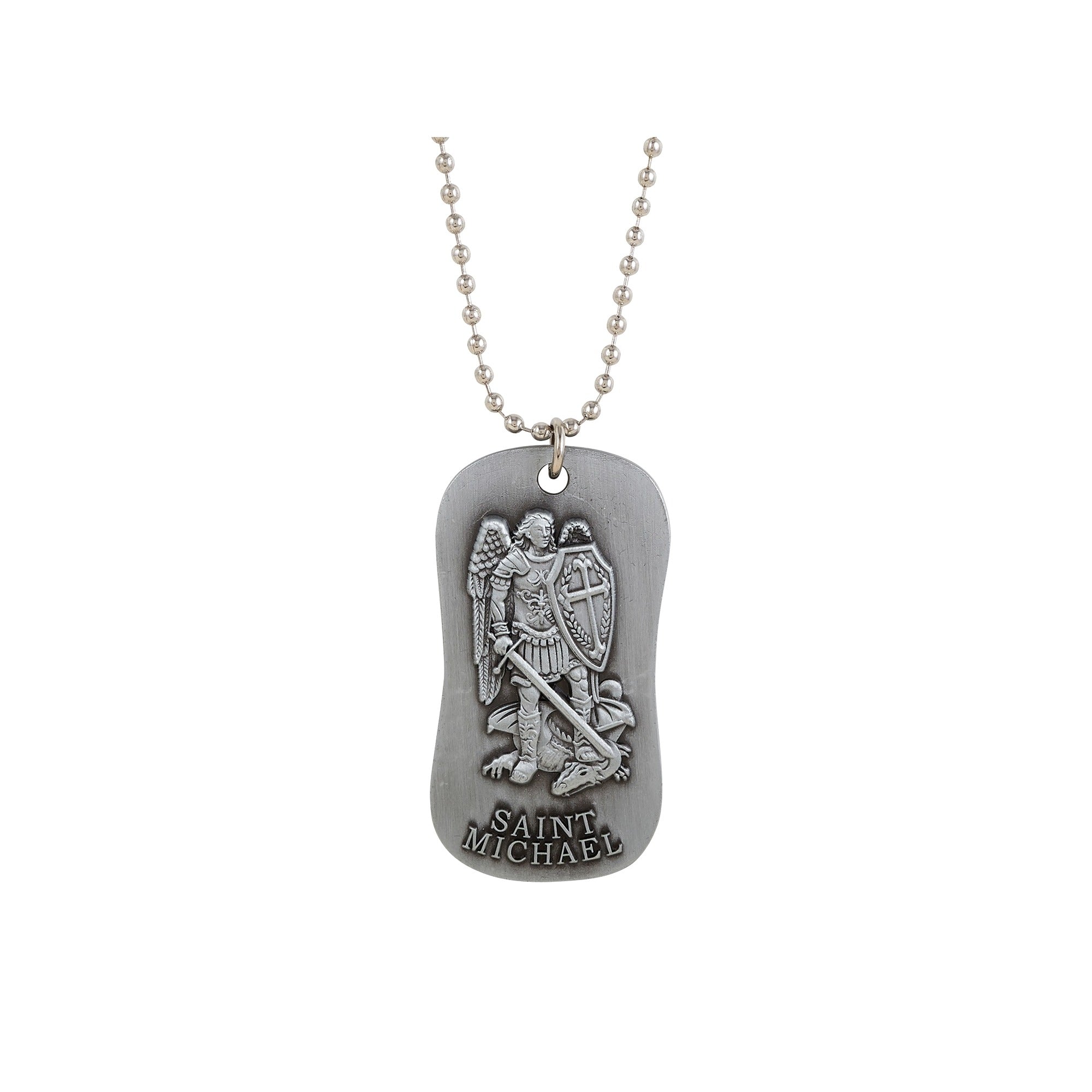 St. Michael the Protector Dog Tag Necklace