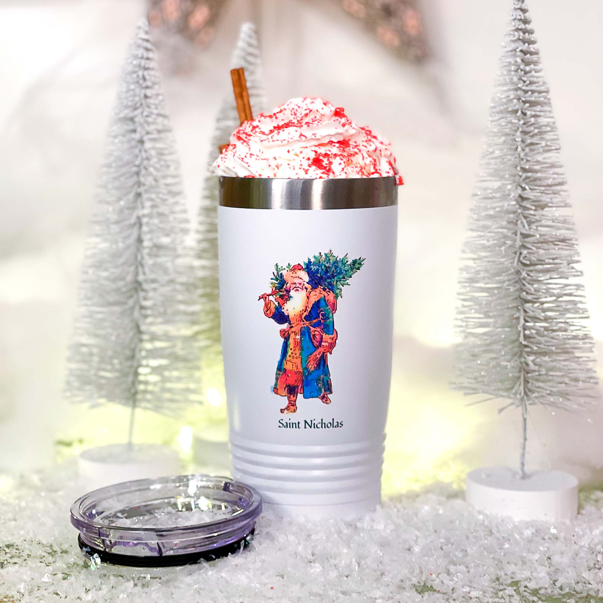 Personalized St. Nicholas White 20 oz. Tumbler