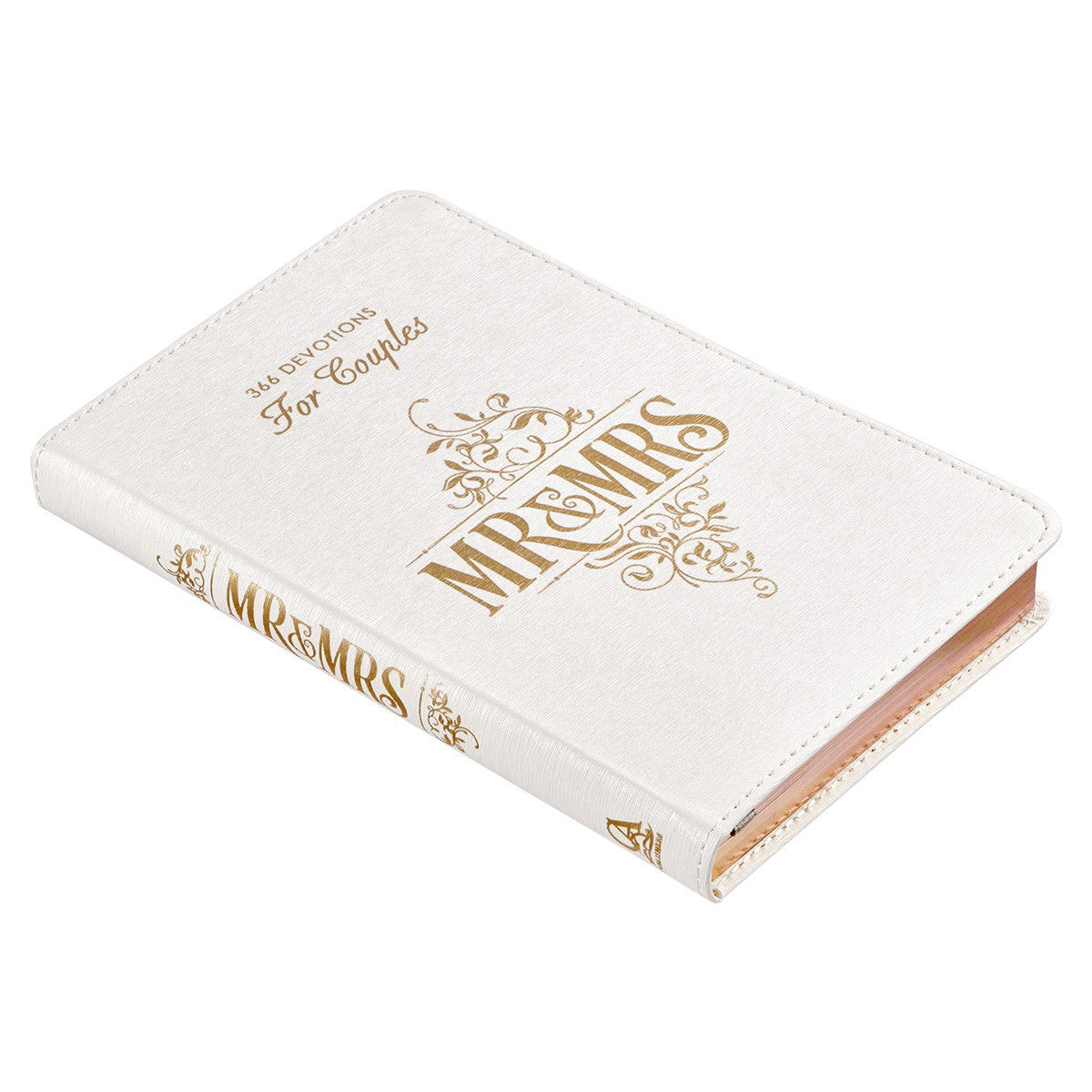 Mr. & Mrs. - 366 Devotions for Couples - White Faux Leather