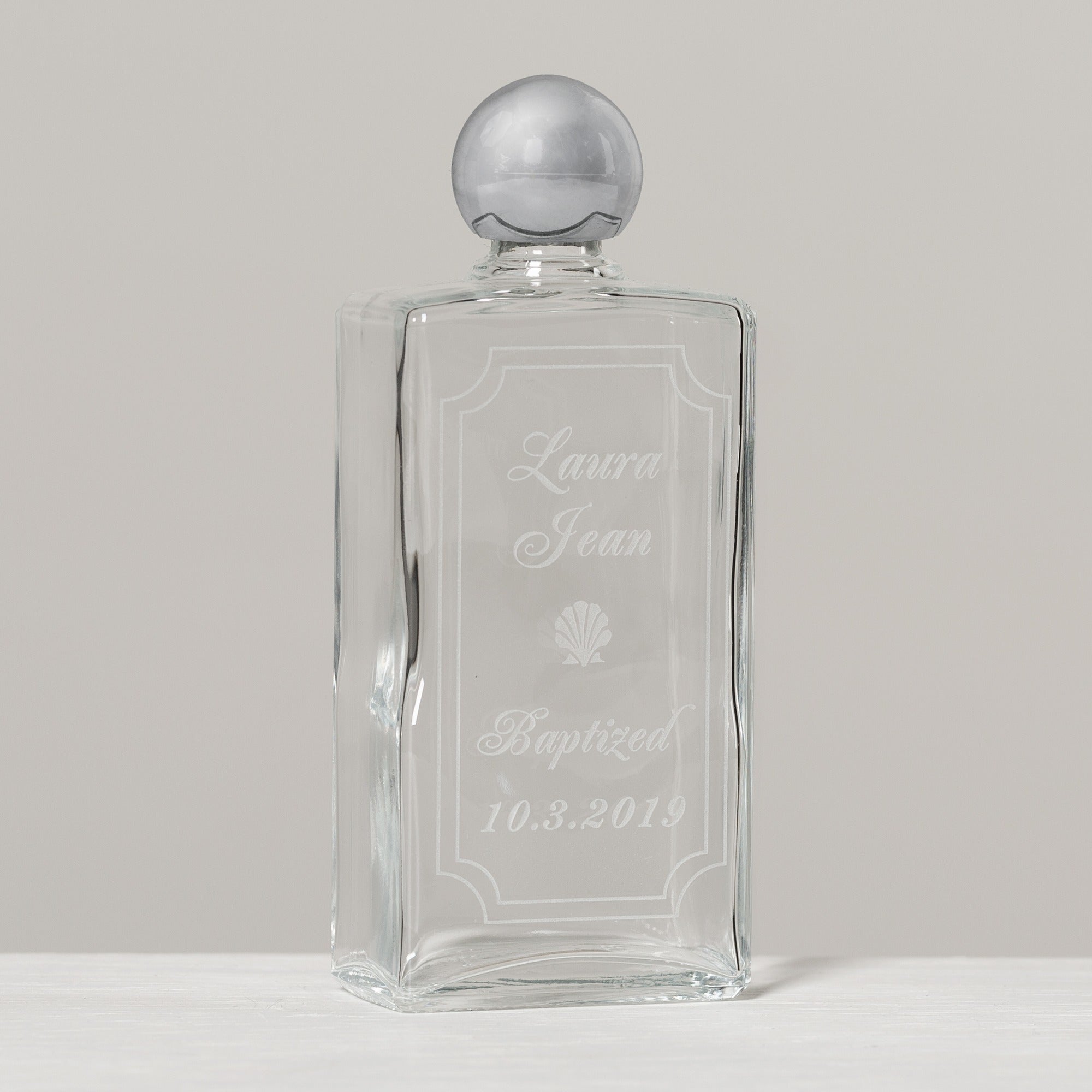Personalized Baptism Holy Water Bottle