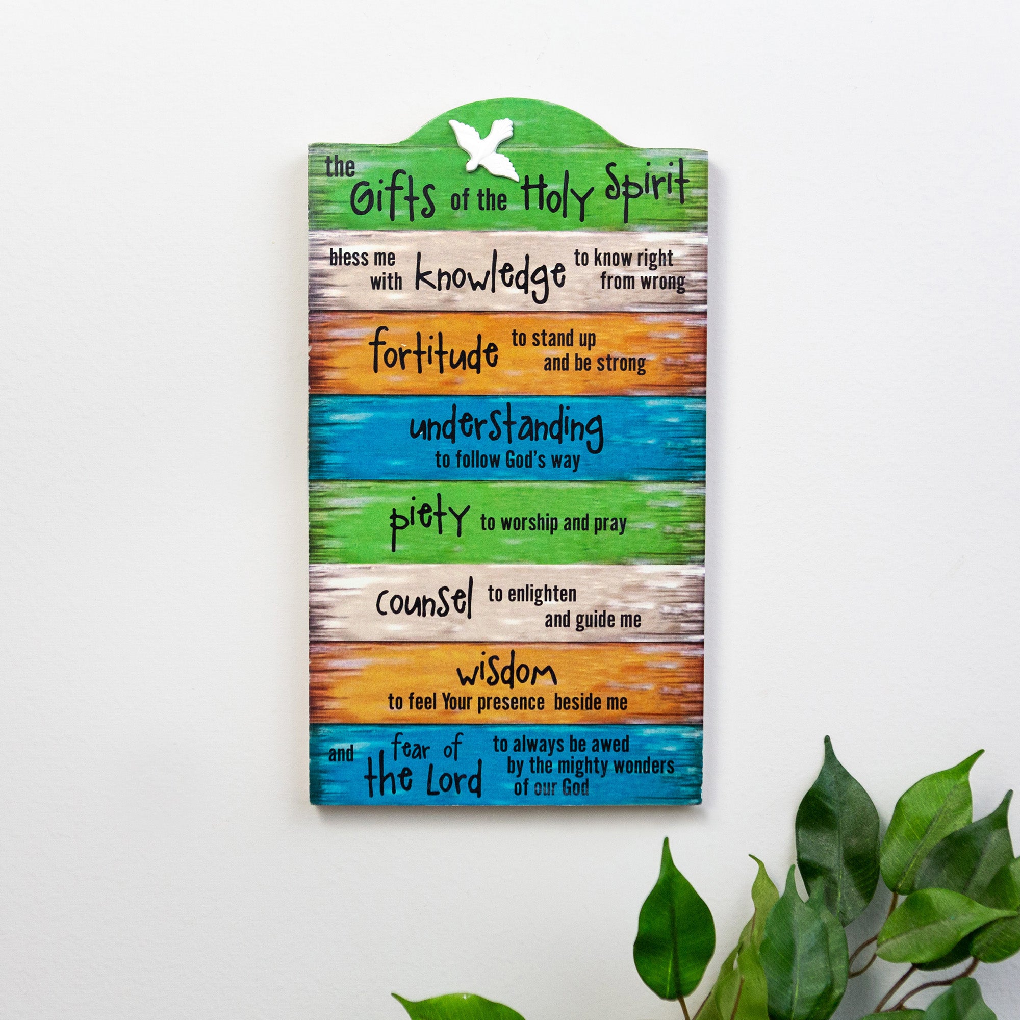 Gifts of the Holy Spirit Wall Plaque
