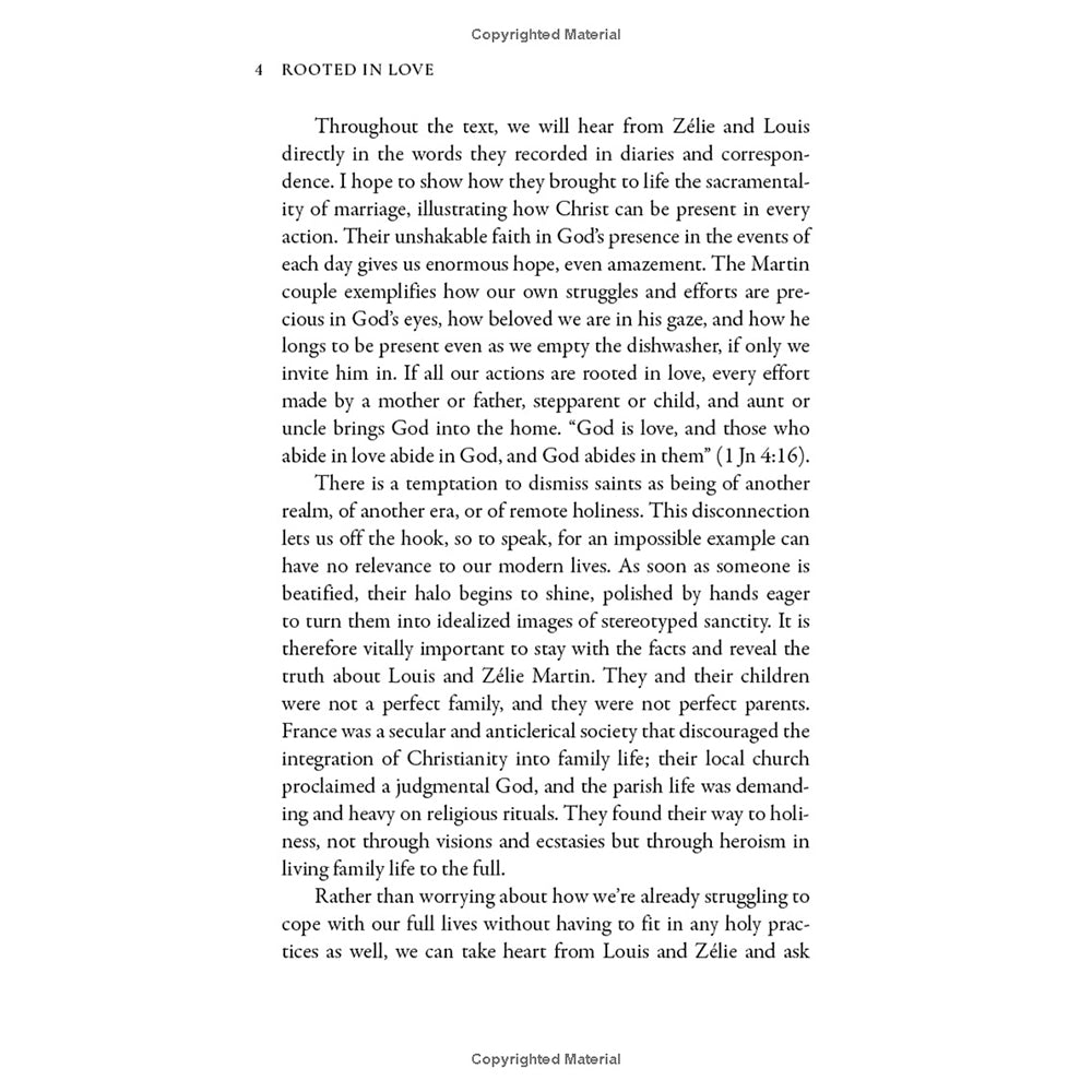 Rooted in Love: Louis and Zelie Martin - Models of Married Love, Family Life, and Everyday Holiness
