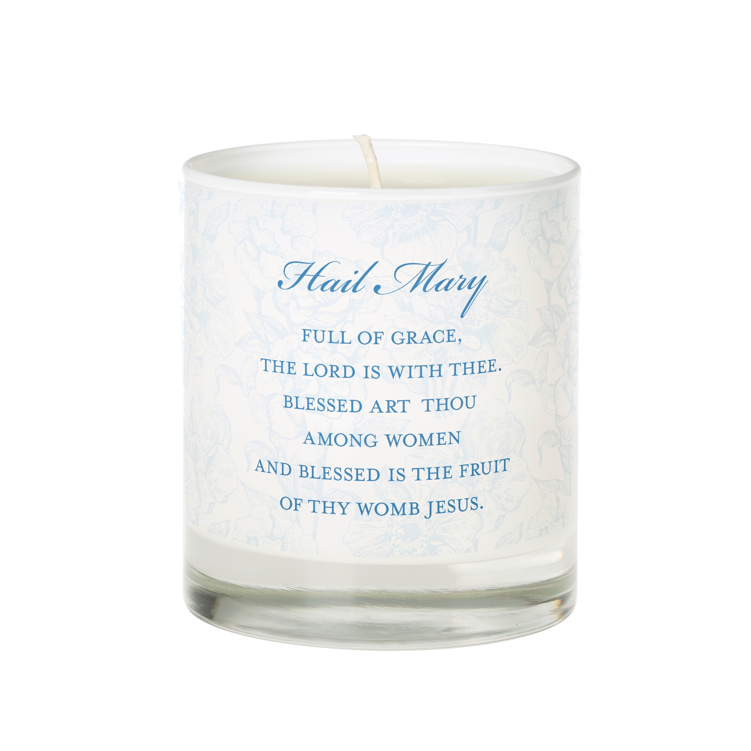 Hail Mary Toile Prayer Candle