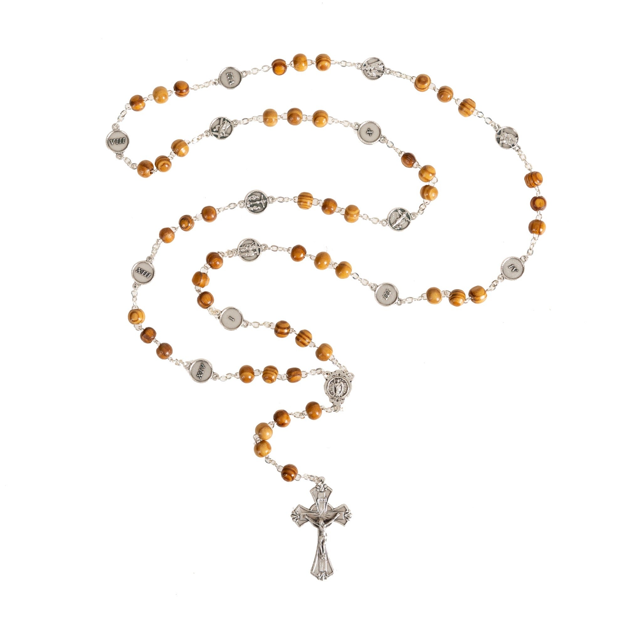 Olive Wood Stations of the Cross Rosary