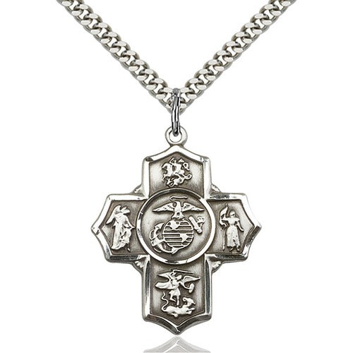 Sterling Silver 5-Way / Marines Pendant