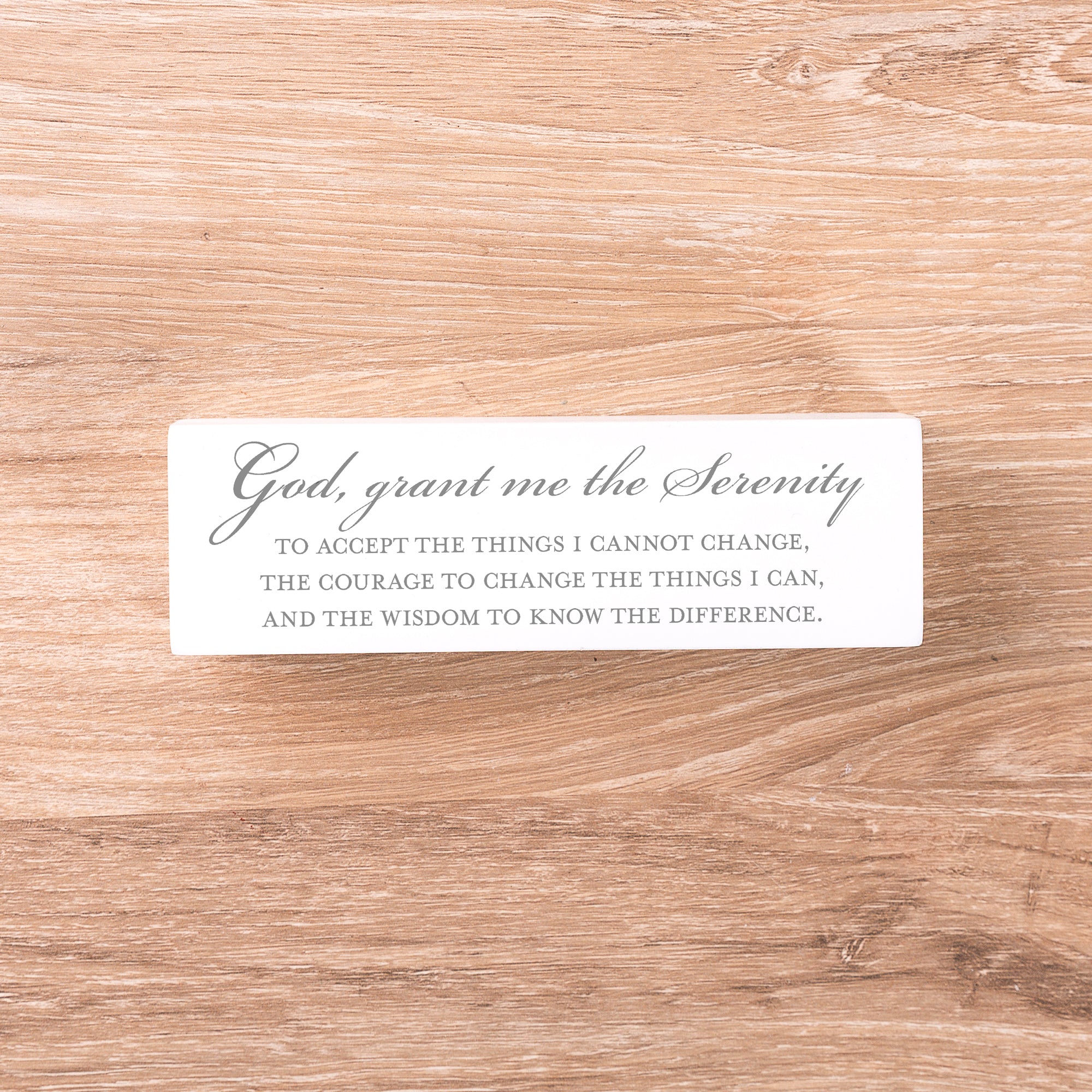 Serenity Prayer Block