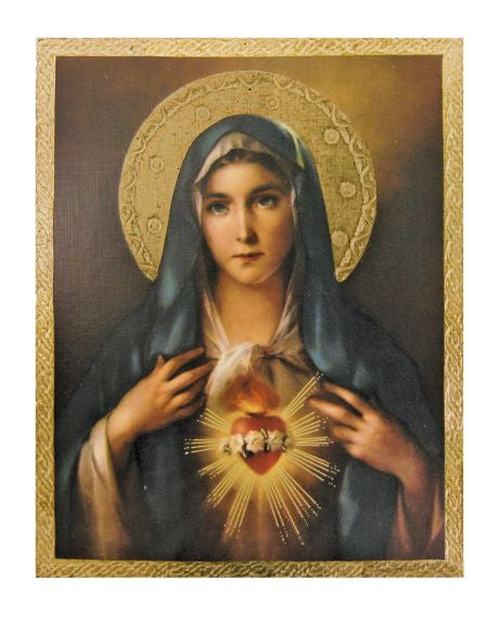 Immaculate Heart of Mary Florentine Plaque