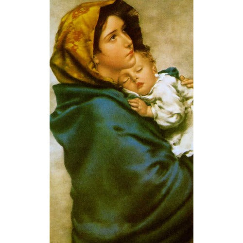 Madonna of the Street Personalized Prayer Card (Priced Per Card)