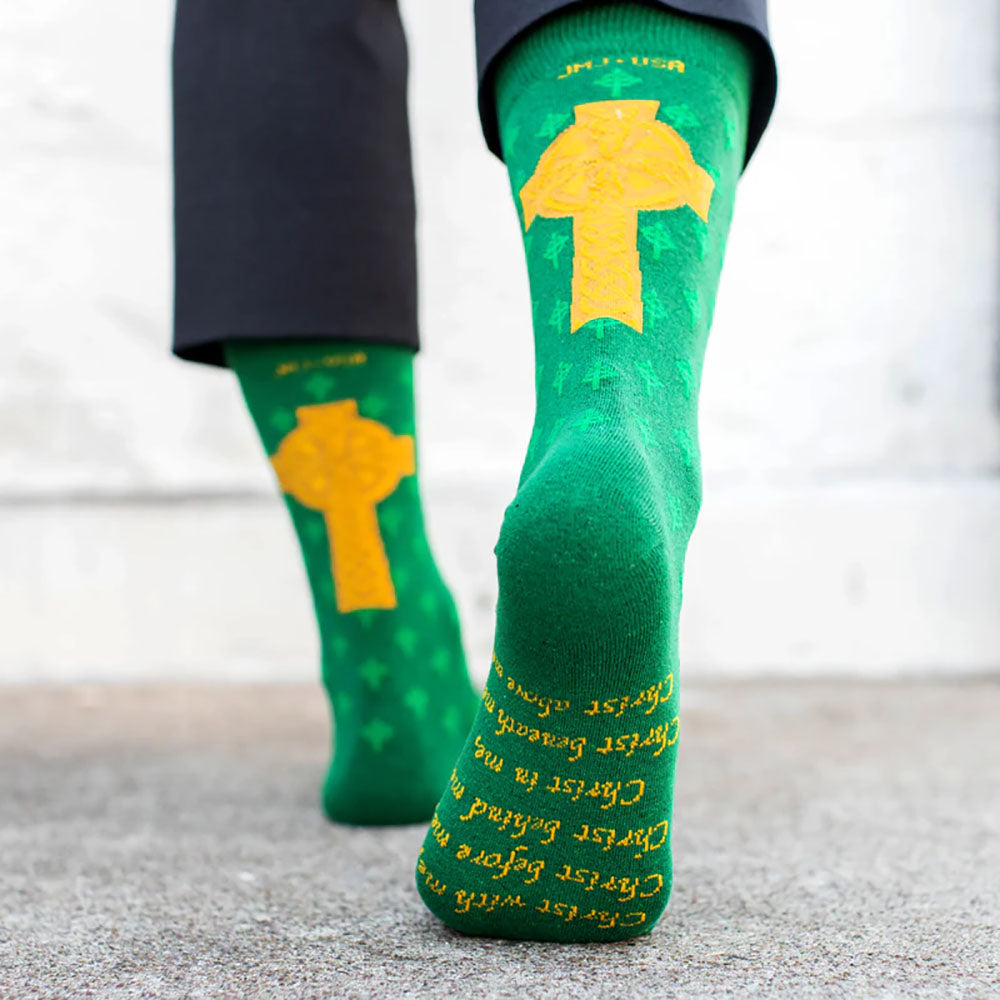 St. Patrick Celtic Cross Adult Socks