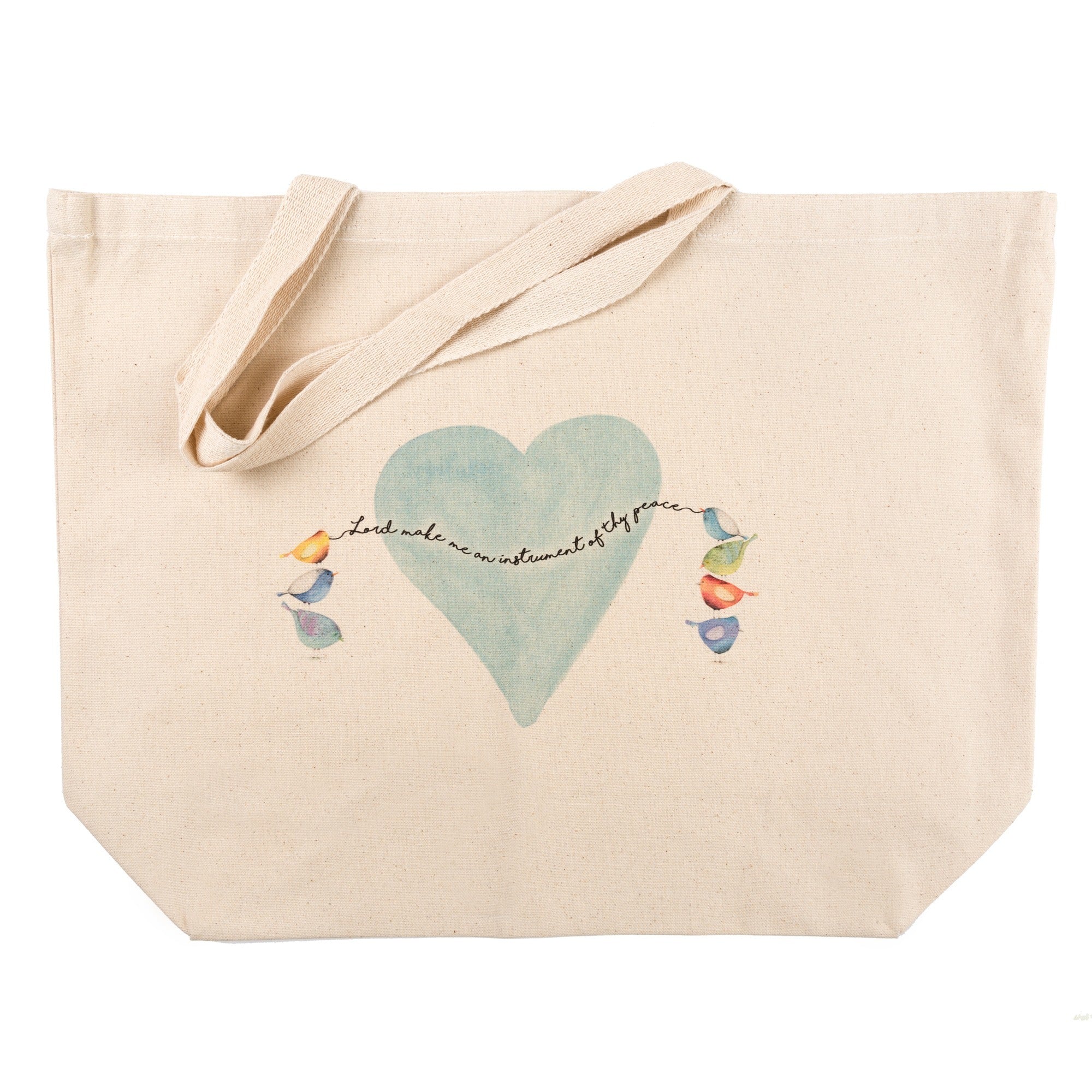 St. Francis "Instrument of Thy Peace" Canvas Tote