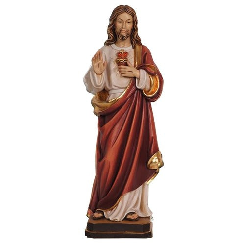 Sacred Heart of Jesus Hand Made Italian Statue - 12"