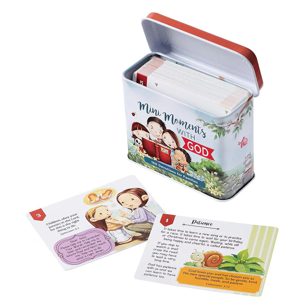 Mini Moments with God Devotional Cards for Kids