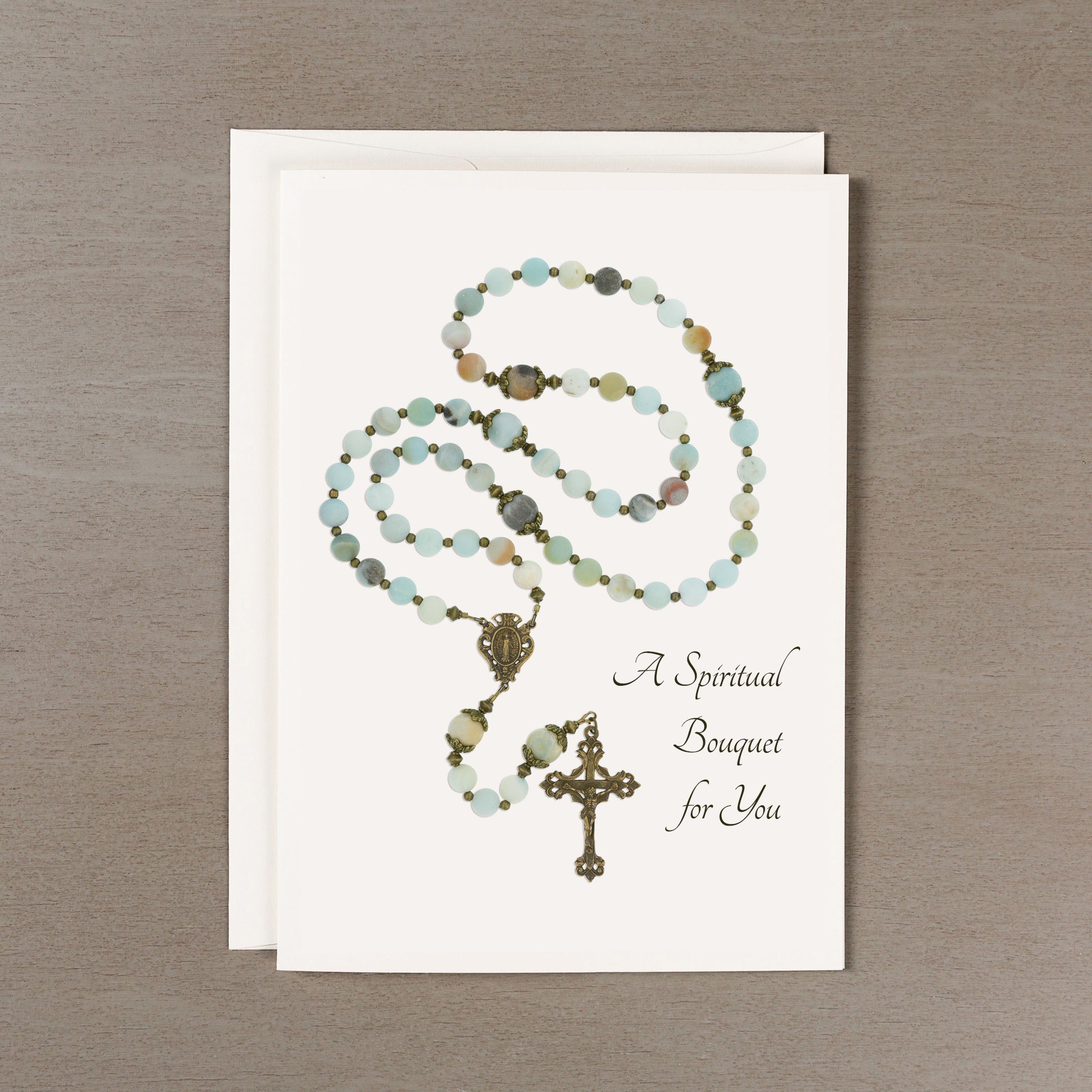 Rosary Spiritual Bouquet Card